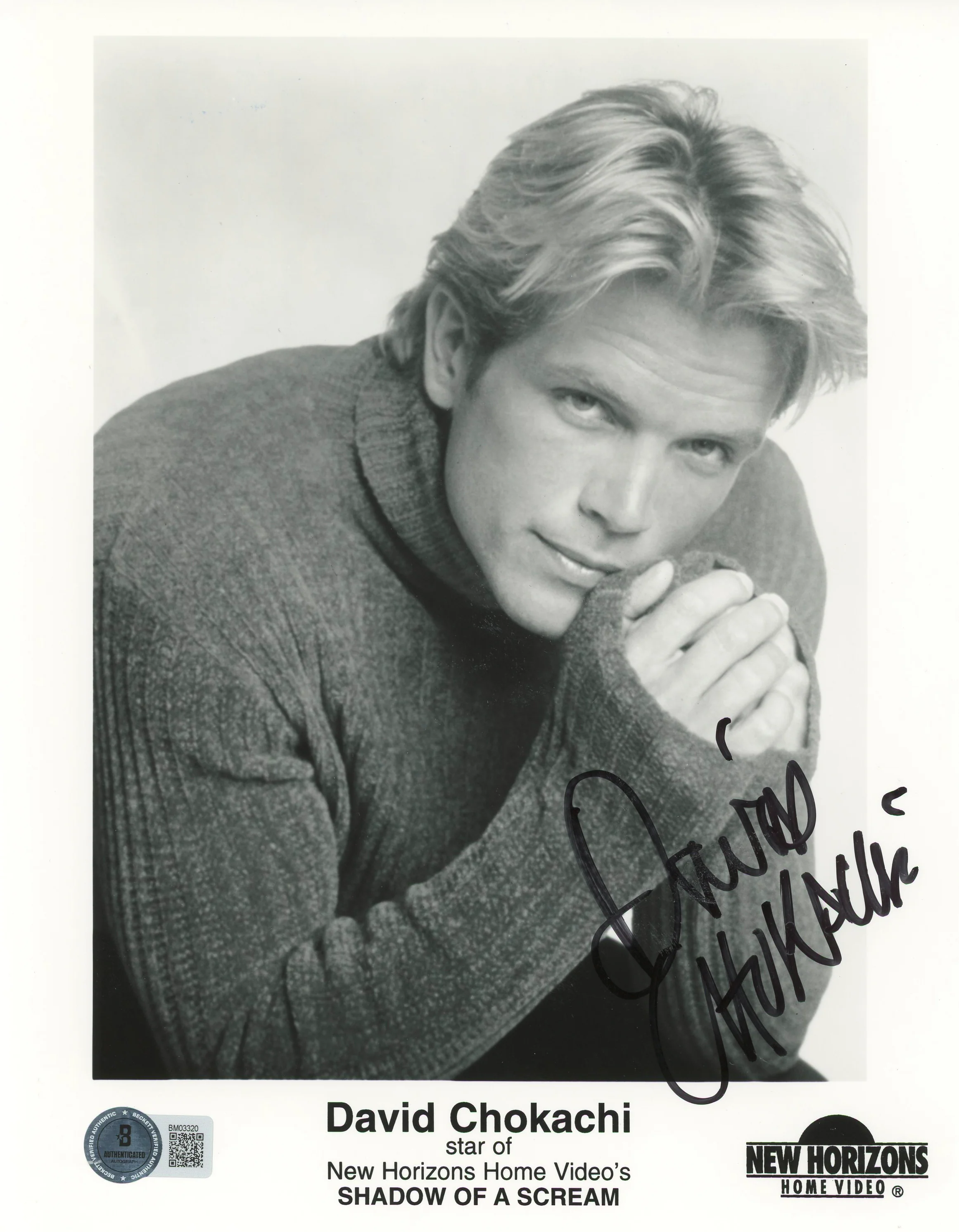 David Chokachi Shadow Of A Scream Authentic Signed 8x10 Photo BAS #BM03320