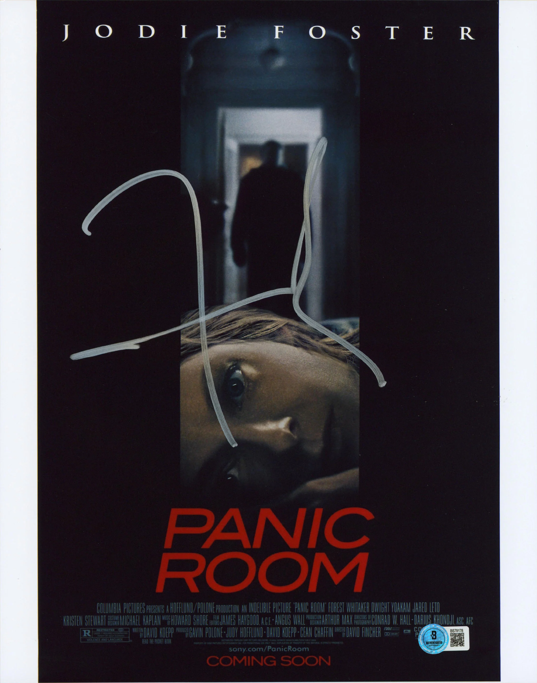 David Fincher Panic Room Authentic Signed 11x14 Vertical Photo BAS #BS78178 - Image 2