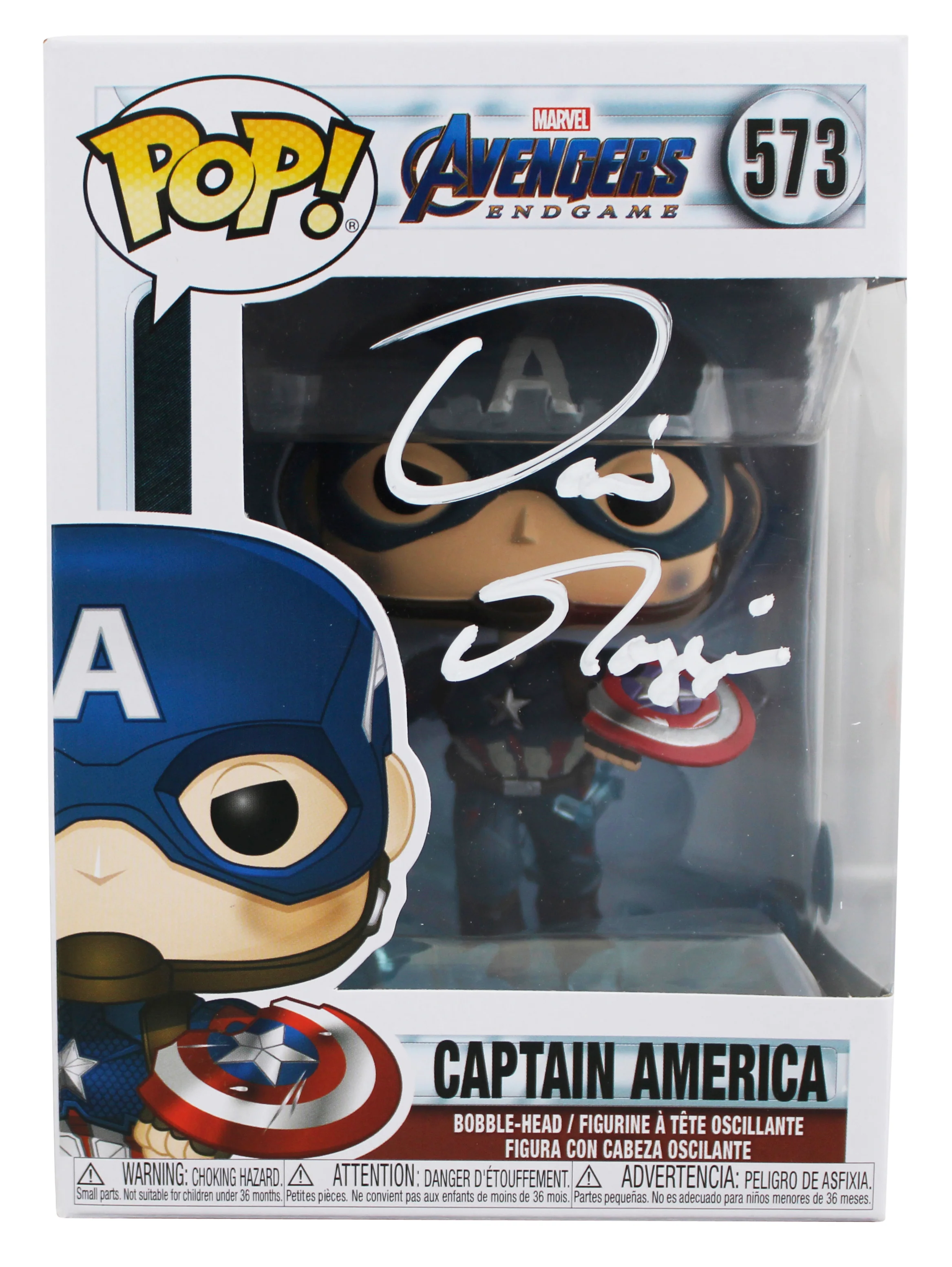 David Goggins Authentic Signed Captain America #573 Funko Pop Vinyl Figure BAS - Image 2