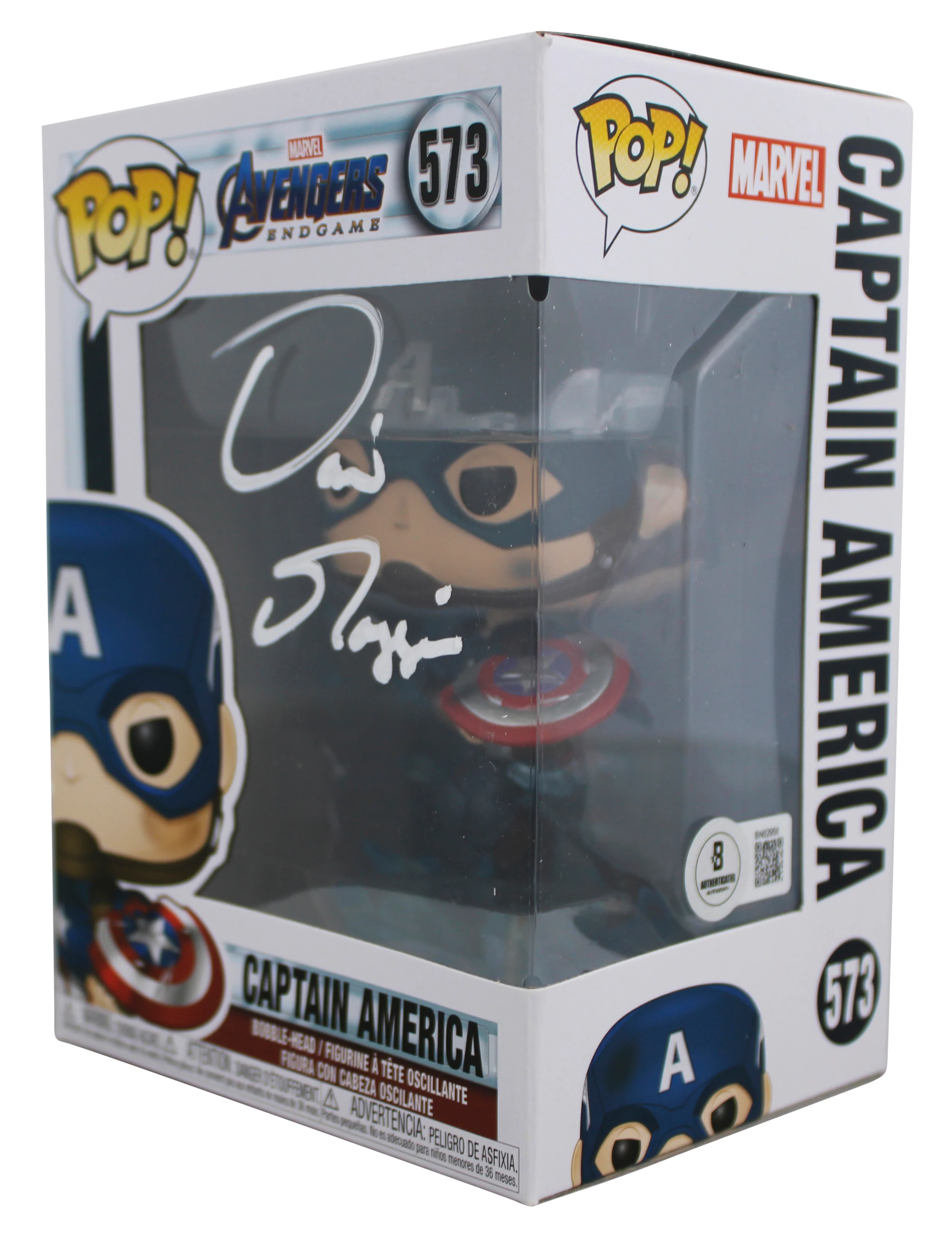 David Goggins Authentic Signed Captain America #573 Funko Pop Vinyl Figure BAS - Image 3