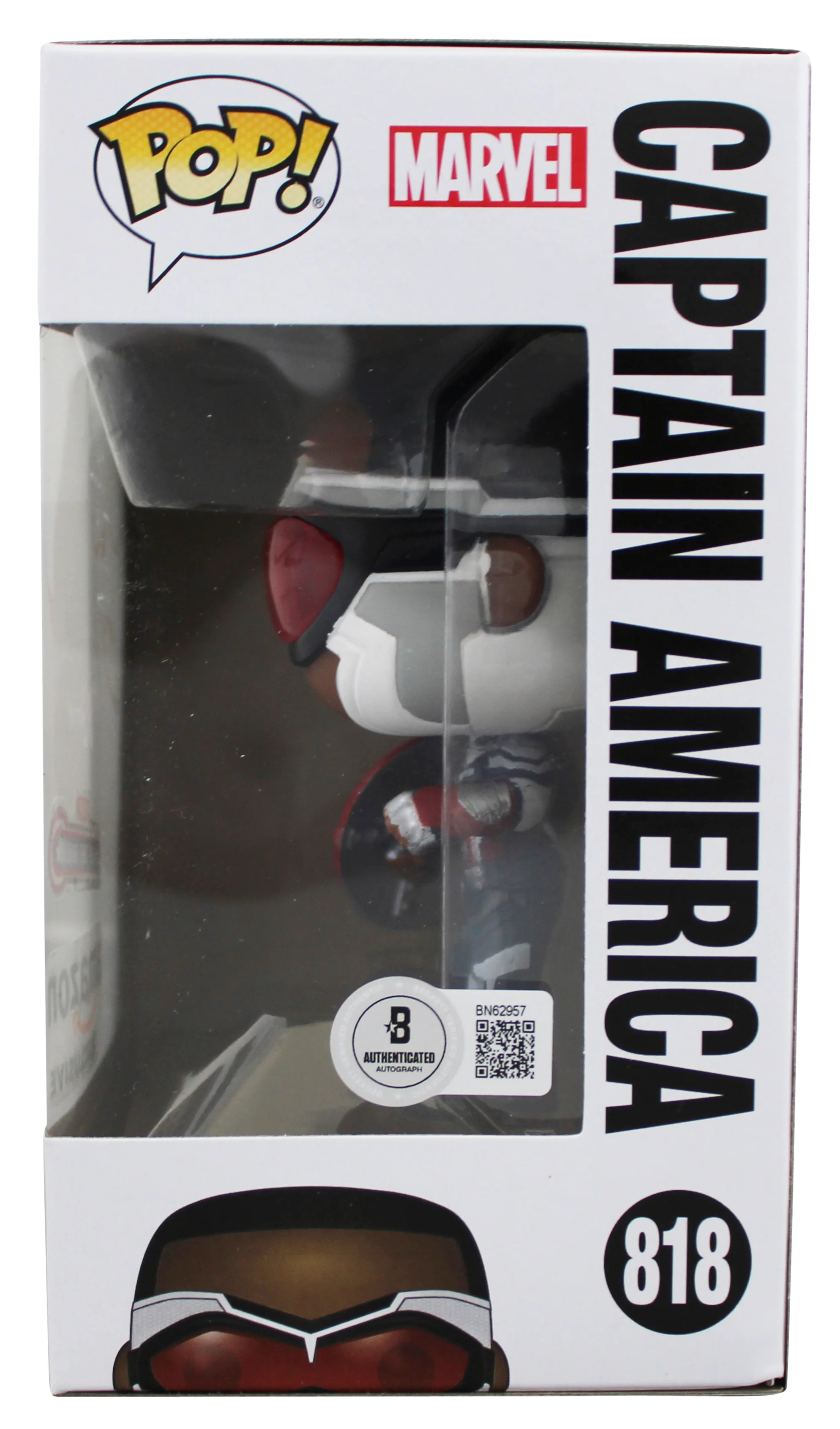 David Goggins Authentic Signed Captain America #818 Funko Pop Vinyl Figure BAS - Image 4