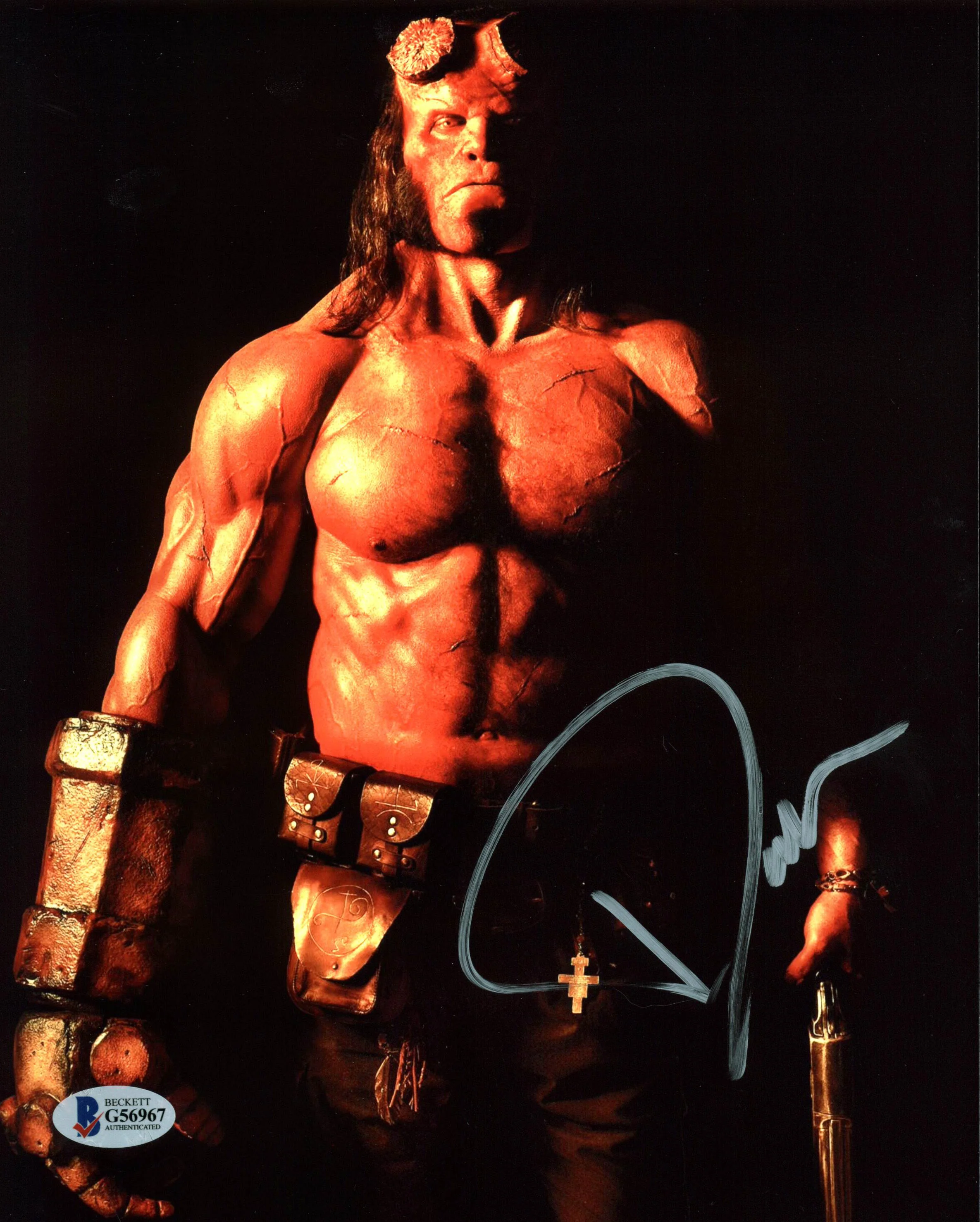 David Harbour Hellboy Authentic Signed 8x10 Photo Autographed BAS #G56967 - Image 2