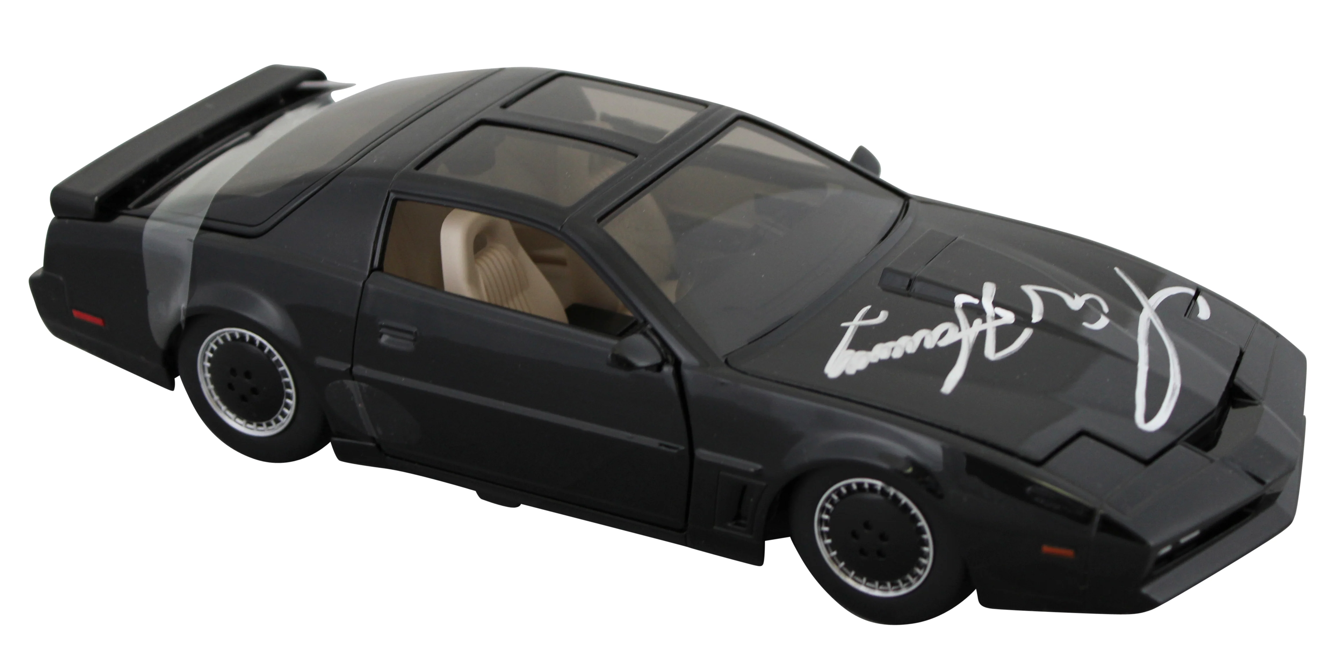 David Hasselhoff Knight Rider Signed 1:24 Die Cast Metal K.I.T.T. BAS Witnessed - Image 3