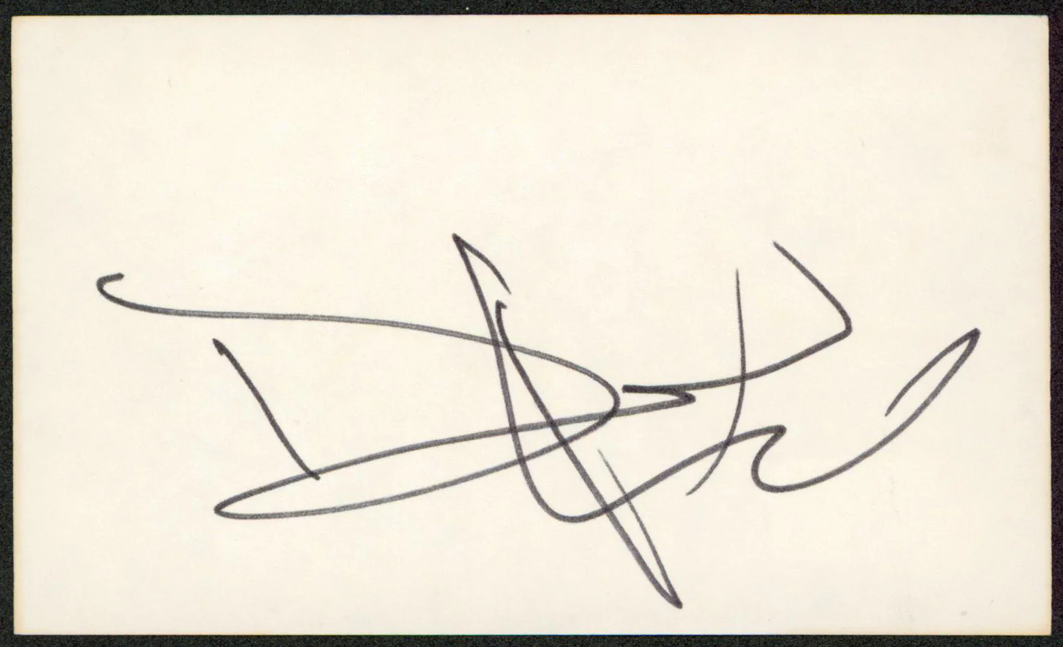 David Keith An Officer and a Gentleman Signed 3x5 Index Card BAS #BW35564 - Image 2