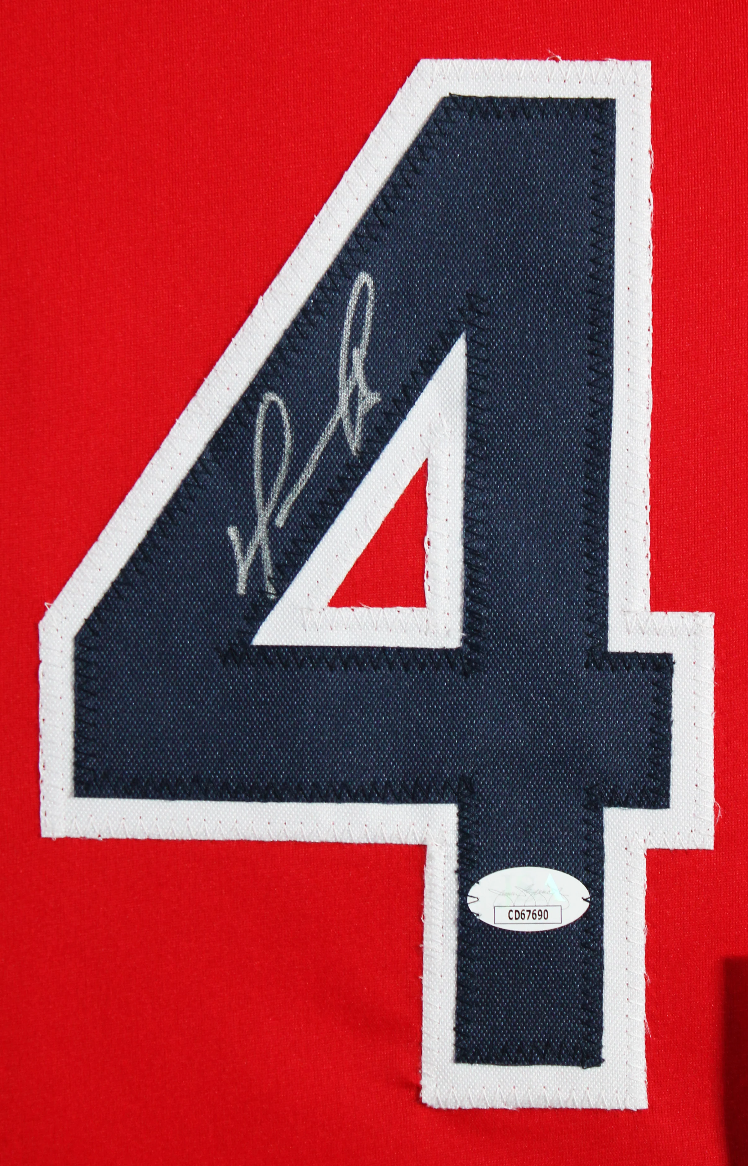 David Ortiz Authentic Signed Red Pro Style Framed Jersey Autographed JSA - Image 3