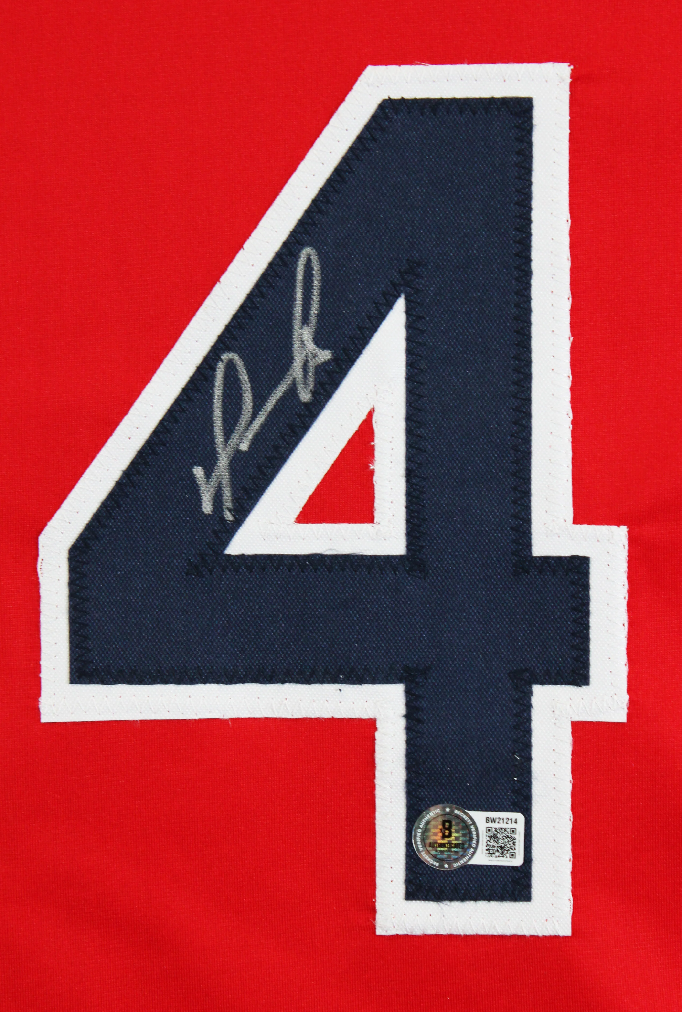 David Ortiz Authentic Signed Red Pro Style Jersey Autographed BAS - Image 3