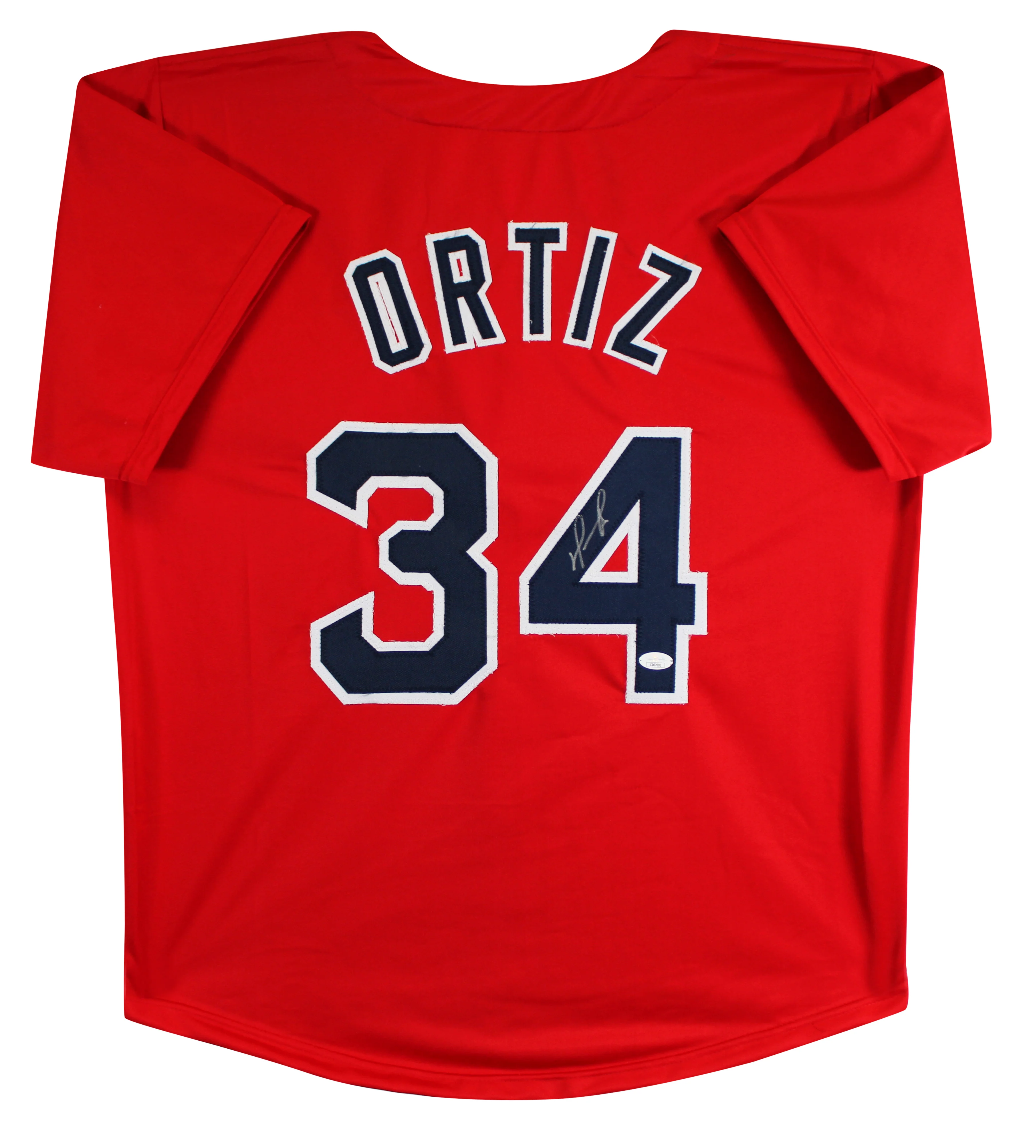 David Ortiz Authentic Signed Red Pro Style Jersey Autographed JSA - Image 2