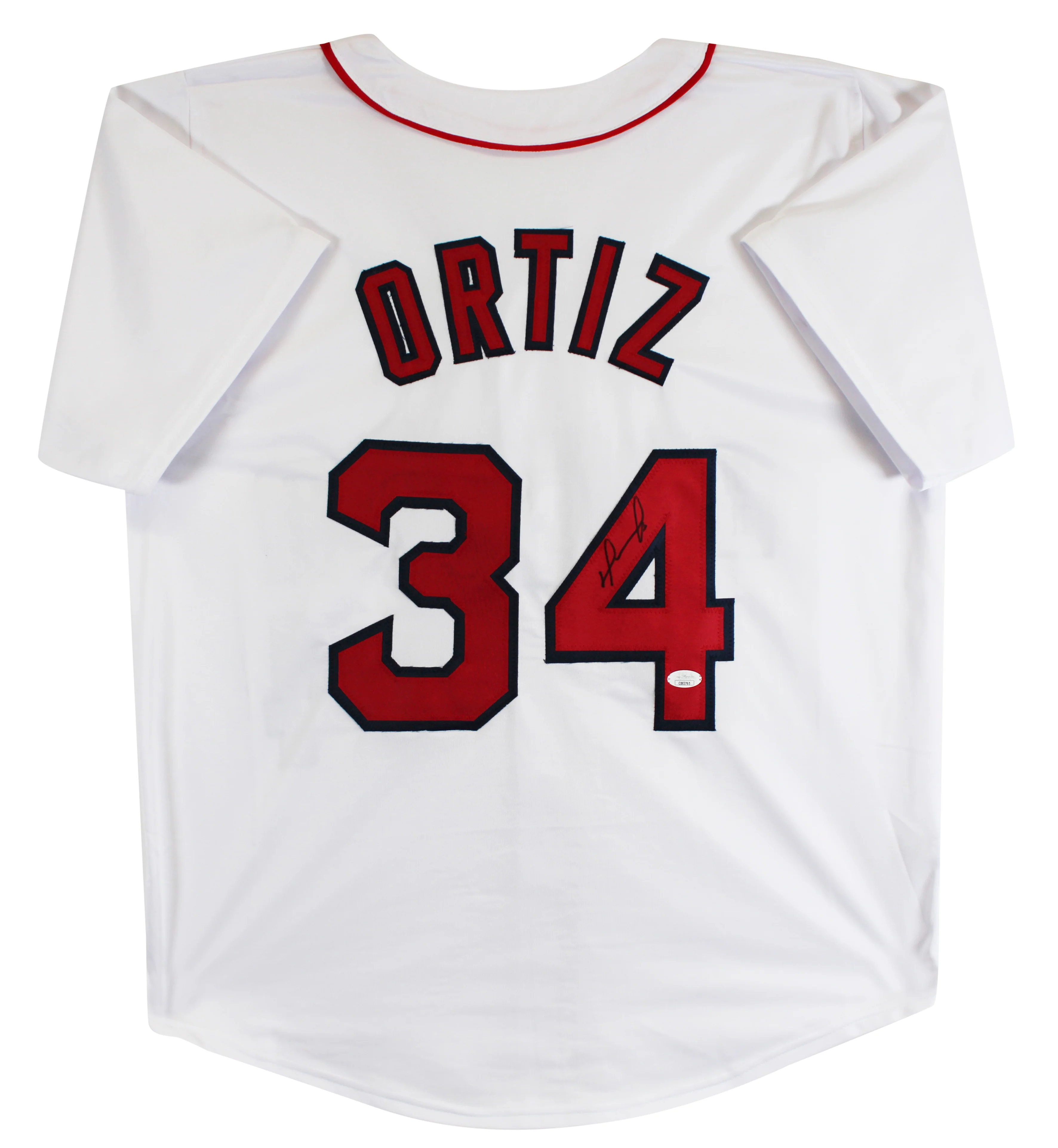 David Ortiz Authentic Signed White Pro Style Jersey Autographed JSA - Image 2
