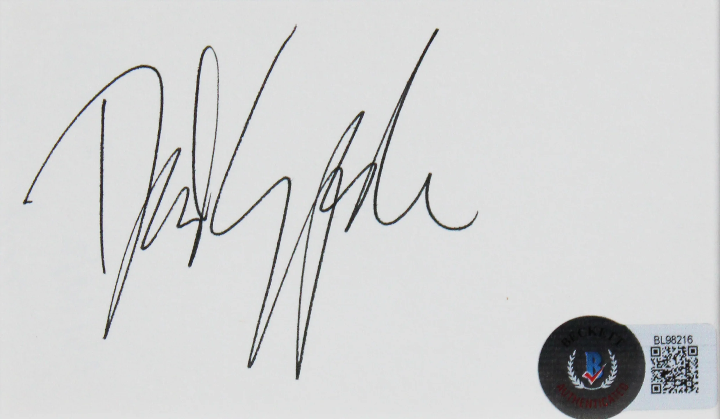 David Spade Joe Dirt Authentic Signed & Framed 3x5 Index Card Autographed BAS - Image 3