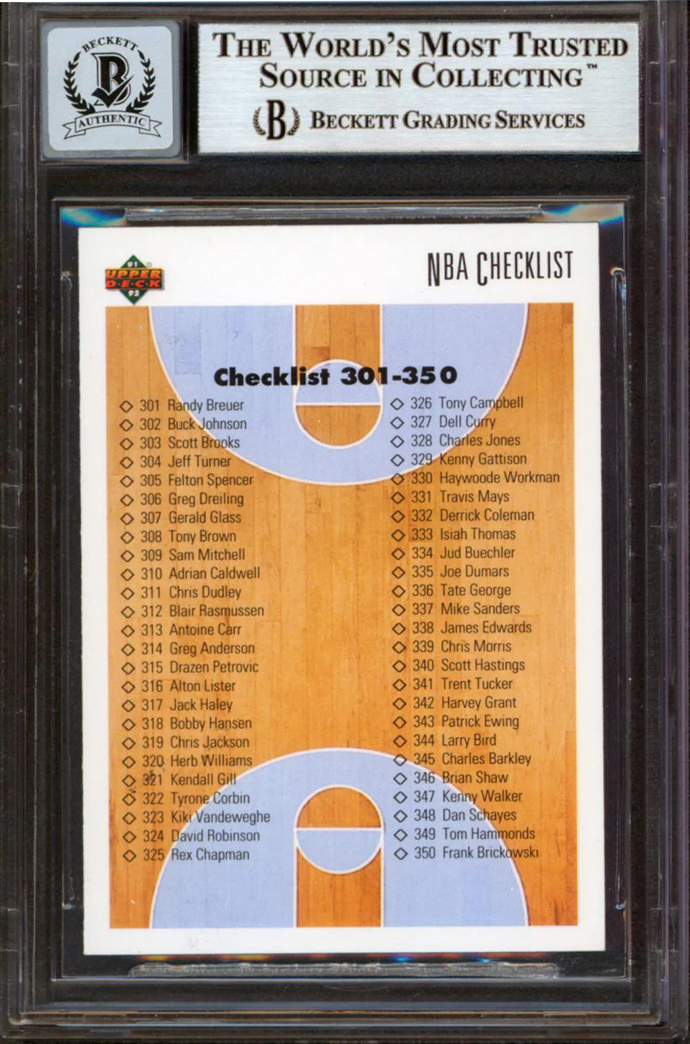David Stern Signed 1991 Upper Deck #400 Card Auto Graded Mint 10! BAS Slabbed - Image 3