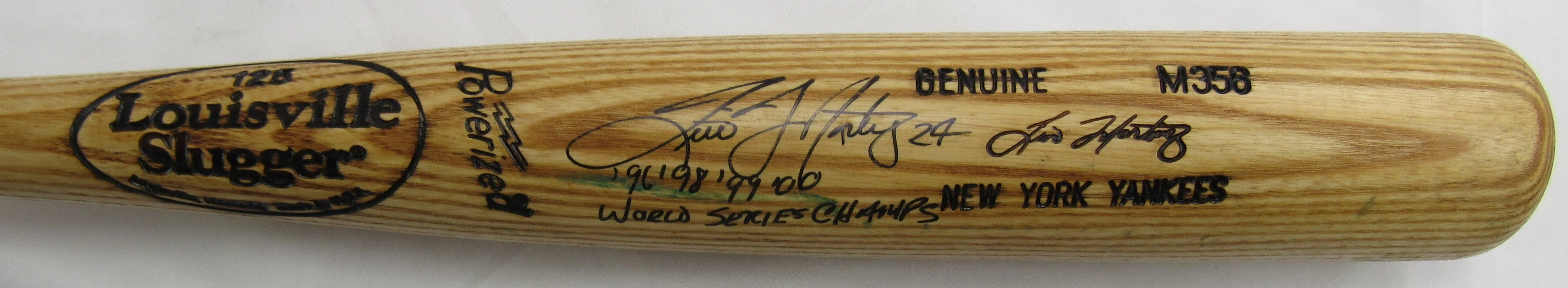 Tino Martinez Louisville Slugger M358 Game Used Signed Auto Baseball Bat w/ World Series Insc - Image 3