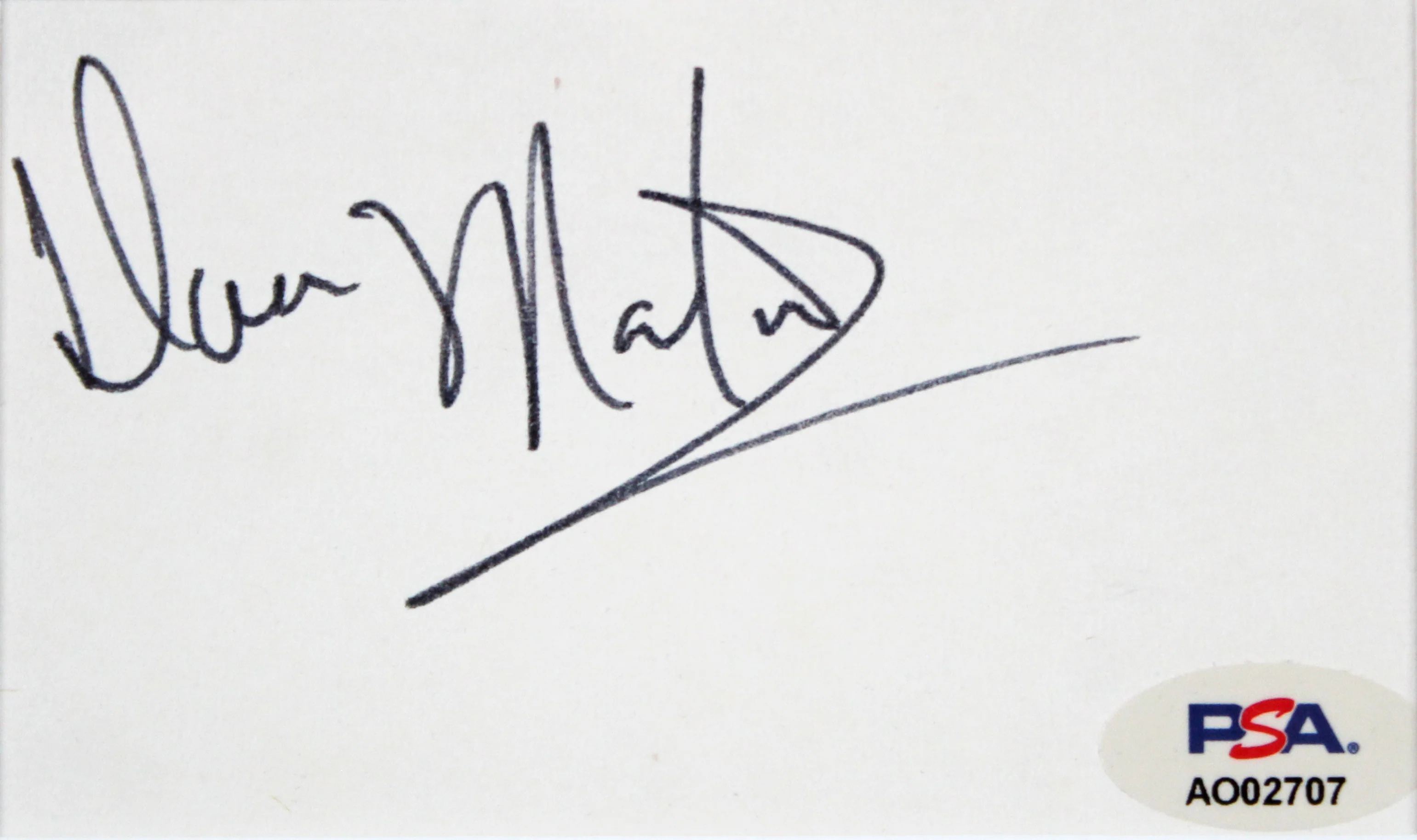 Dean Martin The Rat Pack Authentic Signed & Framed 3x5 Index Card PSA/DNA - Image 3