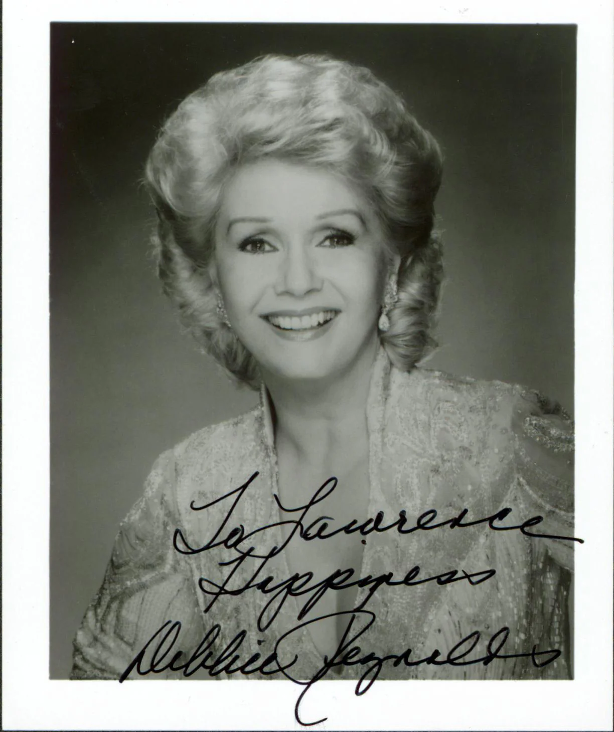 Debbie Reynolds Singin' in the Rain Authentic Signed 4x5 Photo BAS #BN29236
