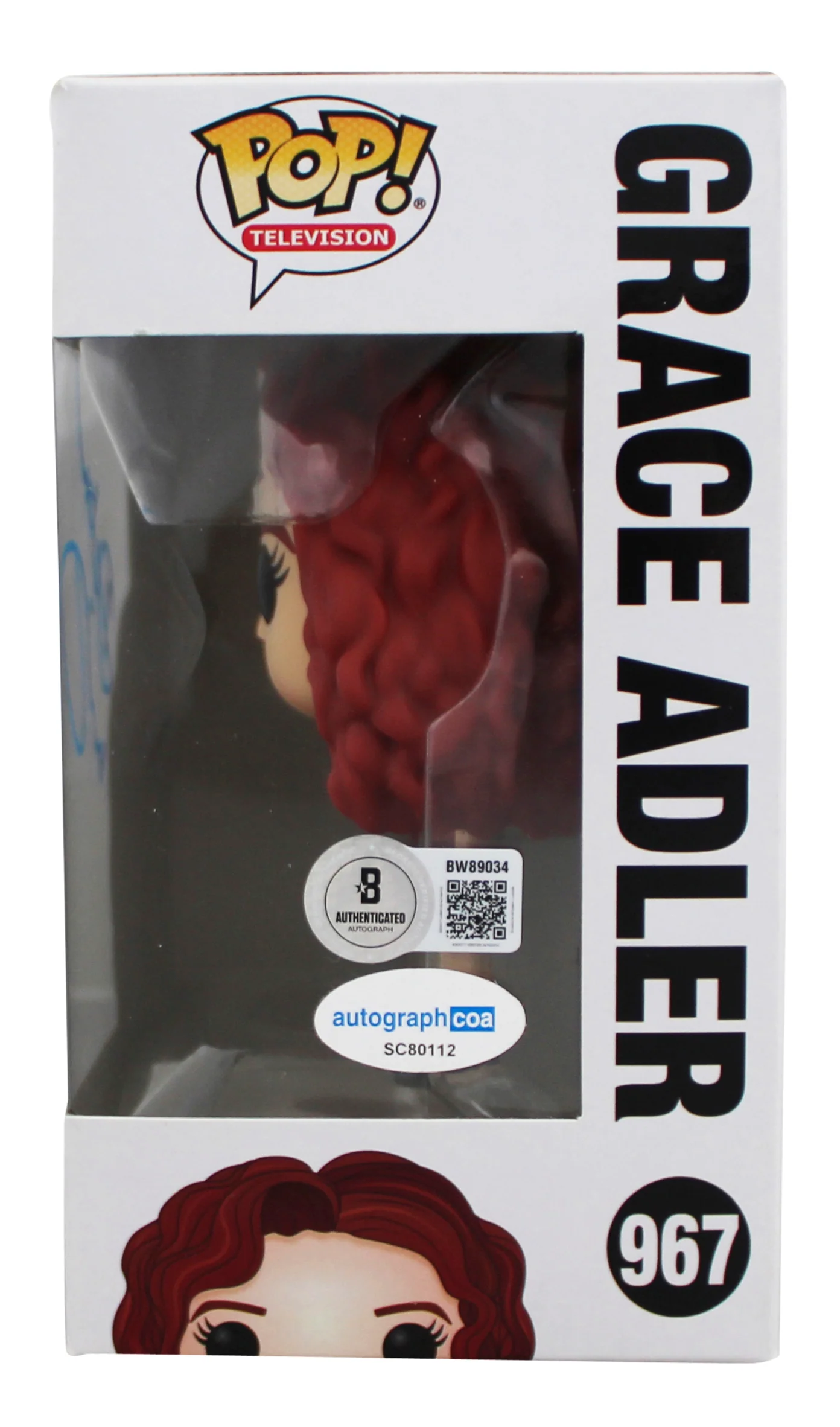Debra Messing Will & Grace Signed Grace Adler #967 Funko Pop Figure BAS #BW89034 - Image 4