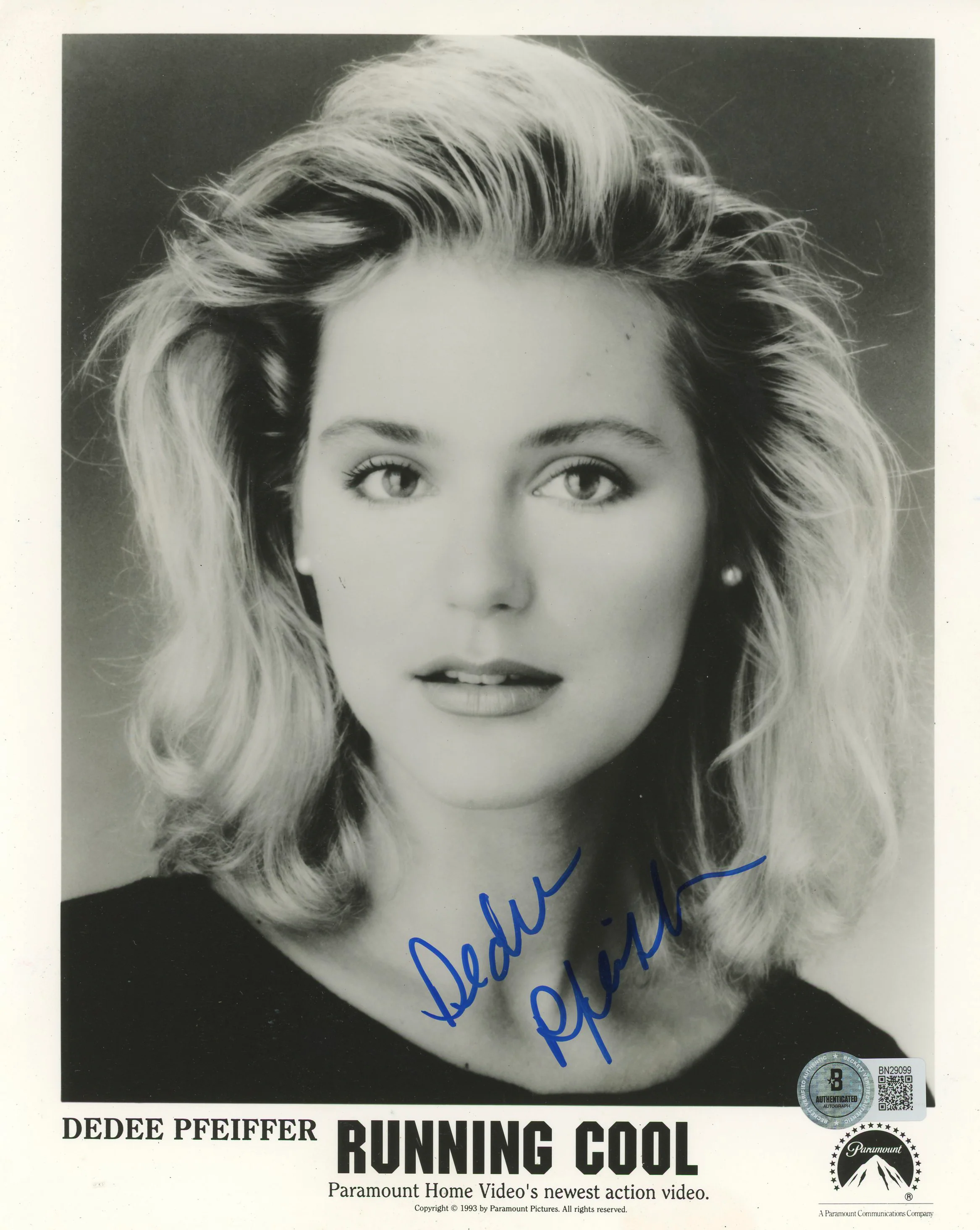 Dedee Pfeiffer Running Cool Authentic Signed 8x10 Photo Autographed BAS #BN29099 - Image 2