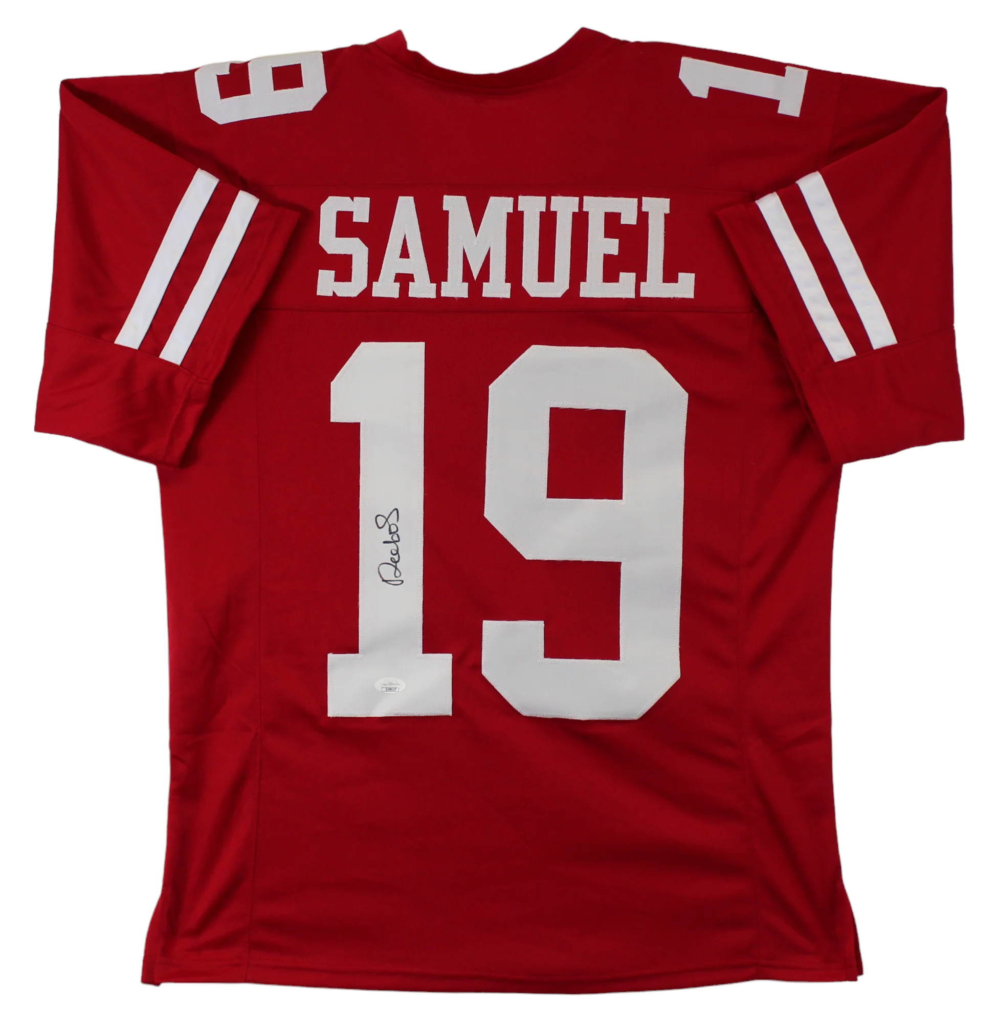 Deebo Samuel Authentic Signed Red Pro Style Jersey Autographed JSA - Image 2