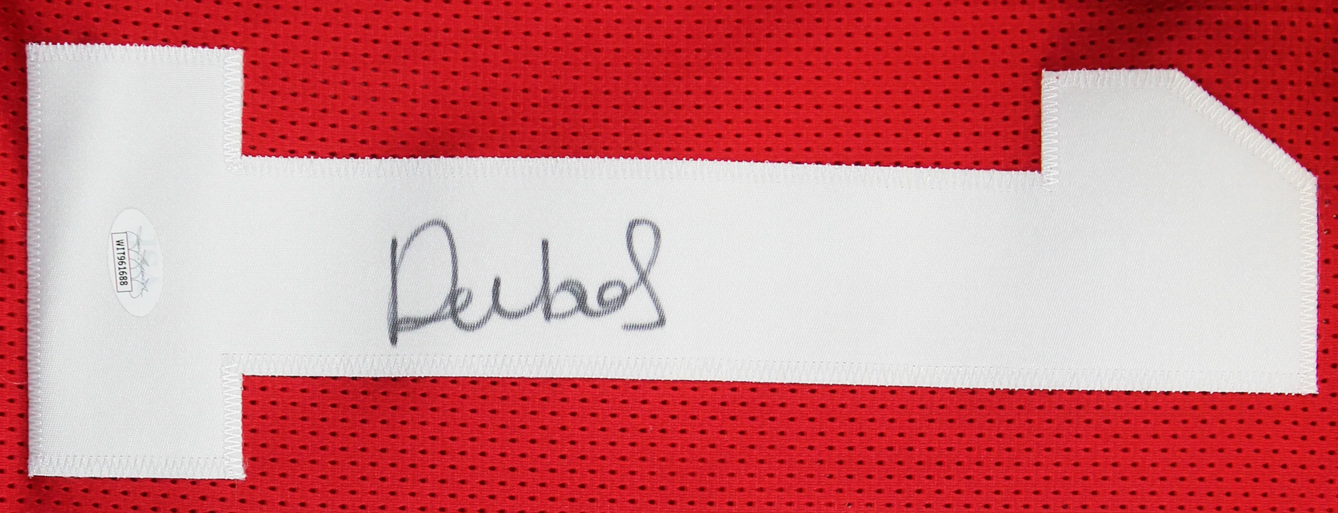 Deebo Samuel Authentic Signed Red Pro Style Jersey Autographed JSA - Image 4