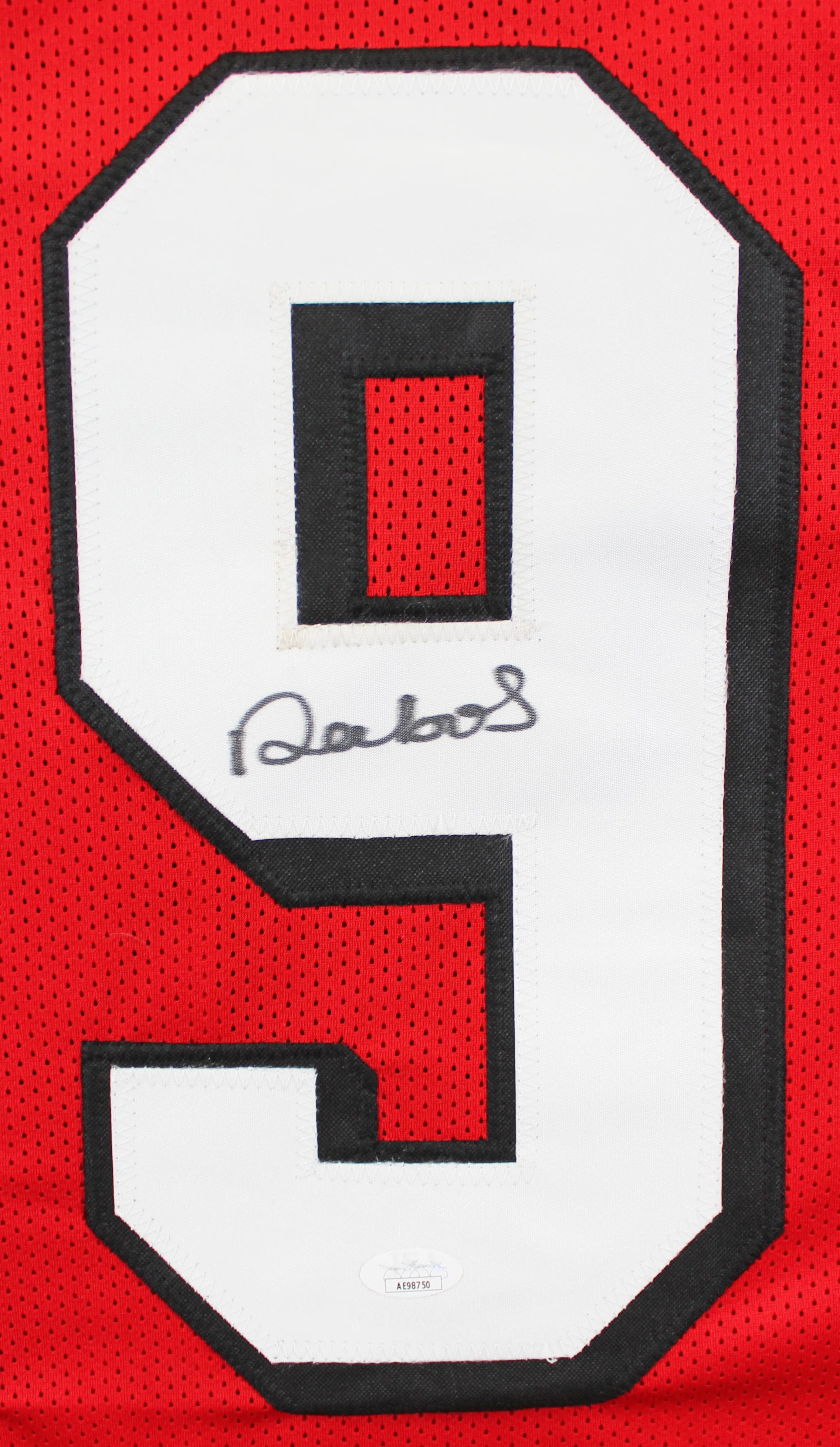 Deebo Samuel Authentic Signed Red Pro Style Jersey w/ Drop Shadow JSA - Image 3