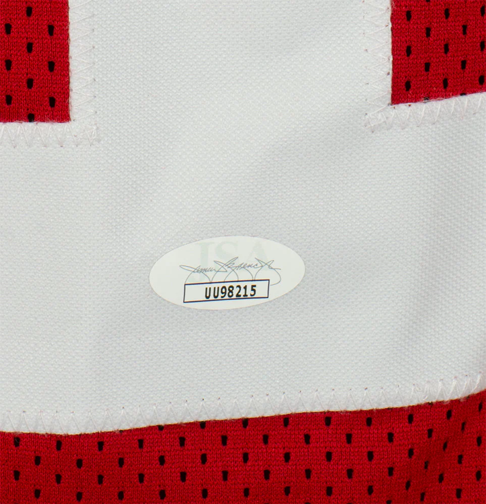 Deebo Samuel Signed Custom Red Pro Style Football Jersey JSA - Image 3