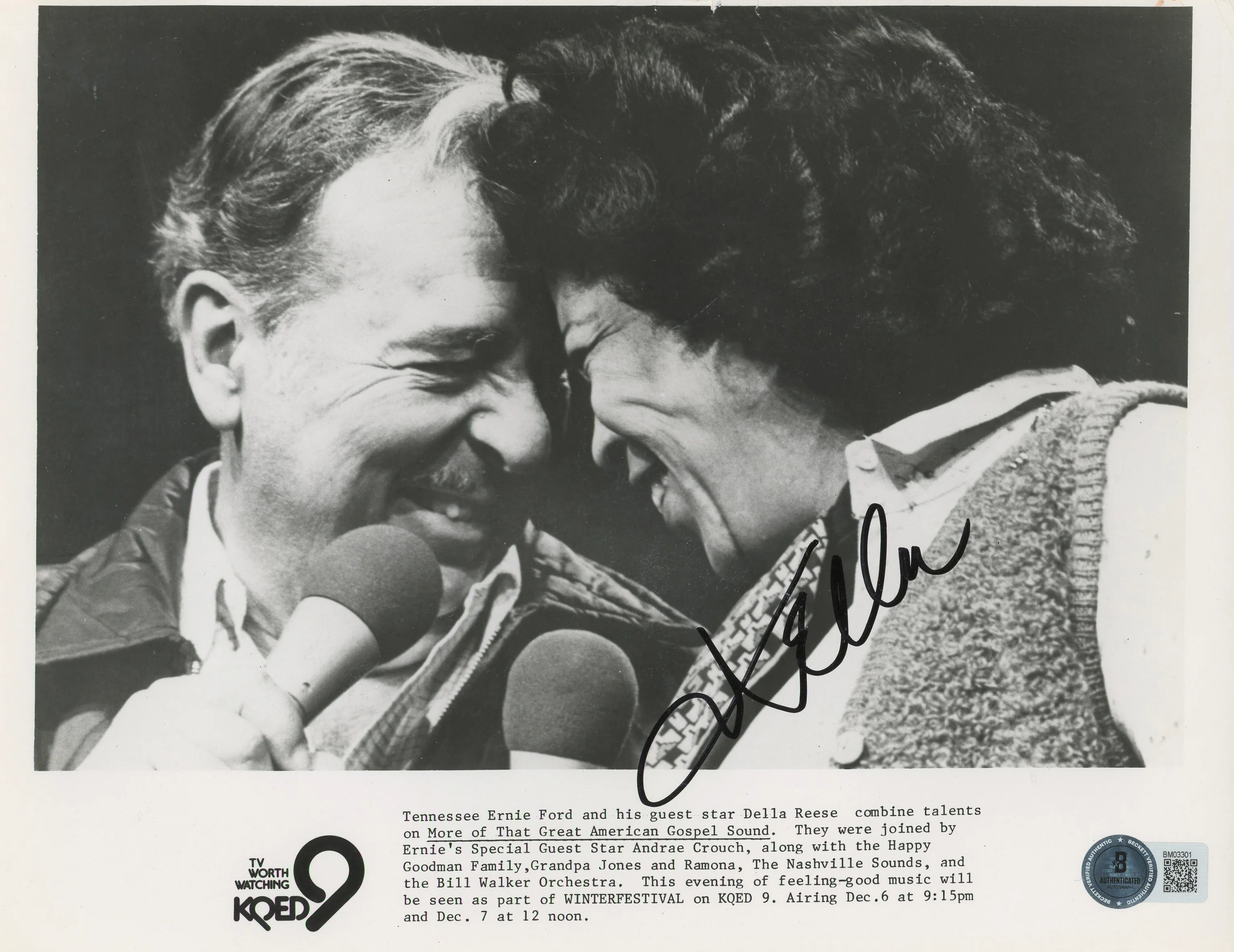 Della Reese Touched by An Angel Authentic Signed 8x10 Photo BAS #BM03301