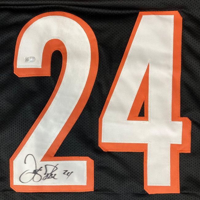 Deltha O'Neal Cincinnati Signed Black Football Jersey Sports Integrity - Image 2