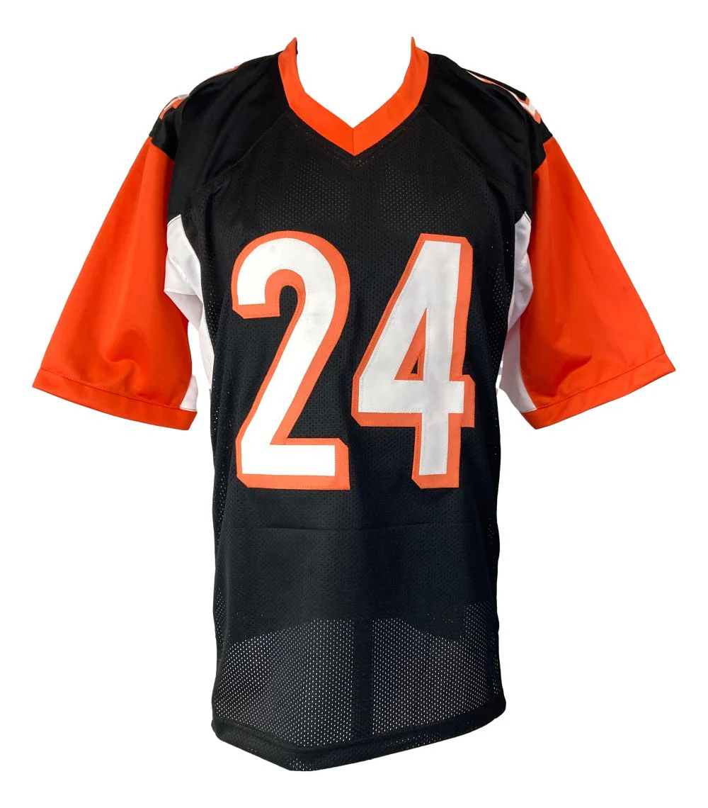 Deltha O'Neal Cincinnati Signed Black Football Jersey Sports Integrity - Image 3