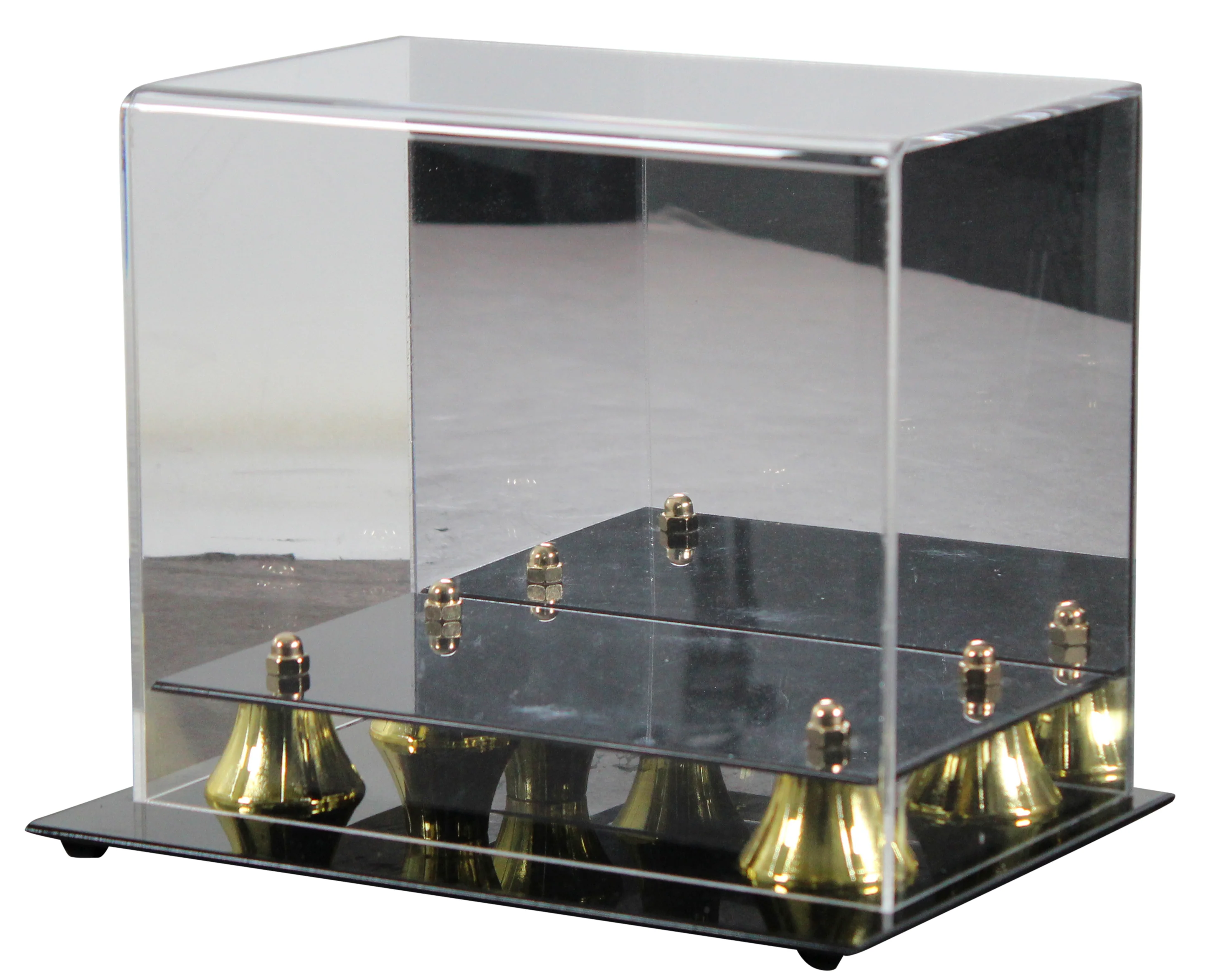 Deluxe Acrylic Football Mini Helmet Mirrored Back Display Case - Image 3
