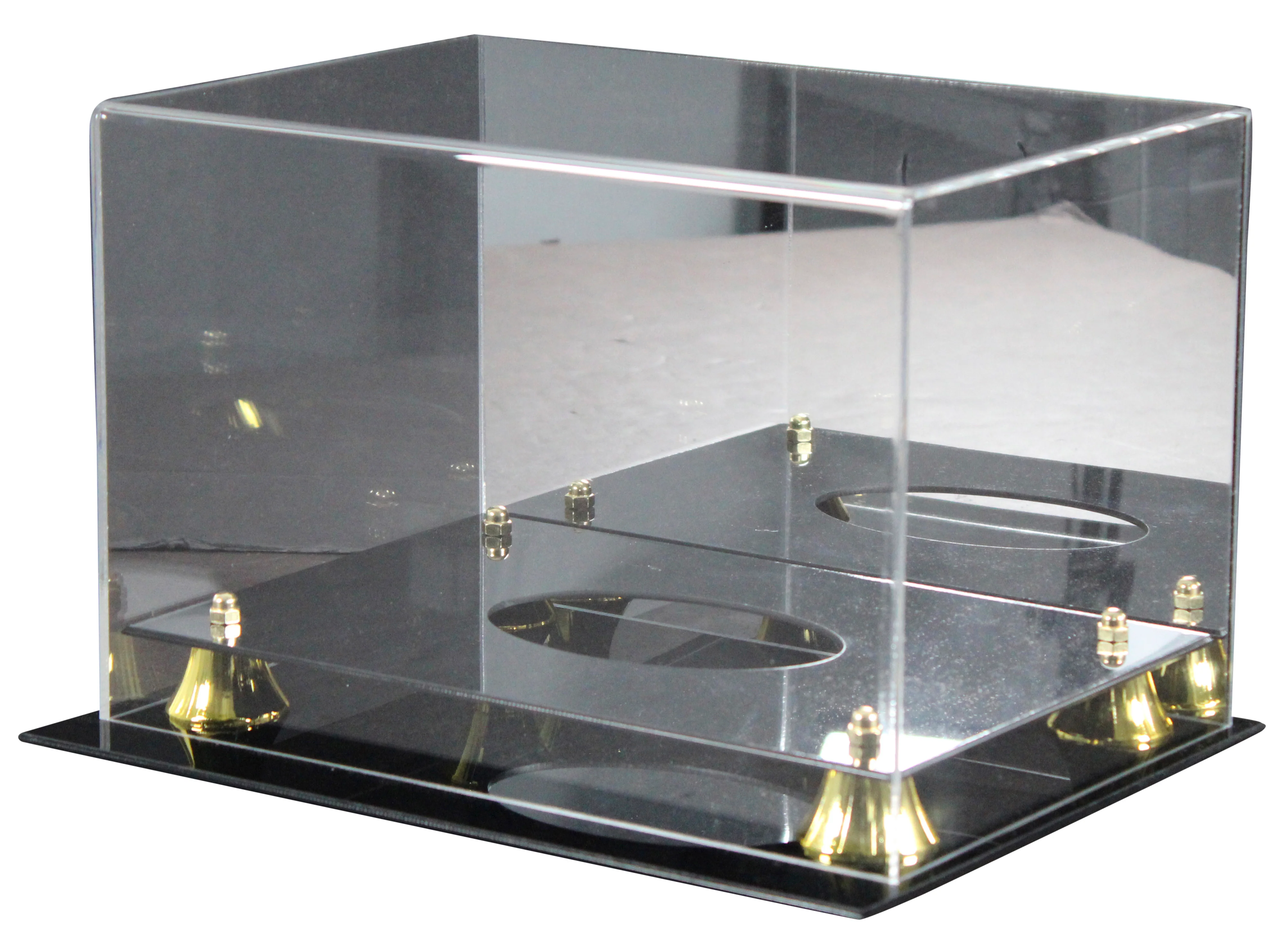 Deluxe Acrylic Football Mirrored Back Display Case - Image 4