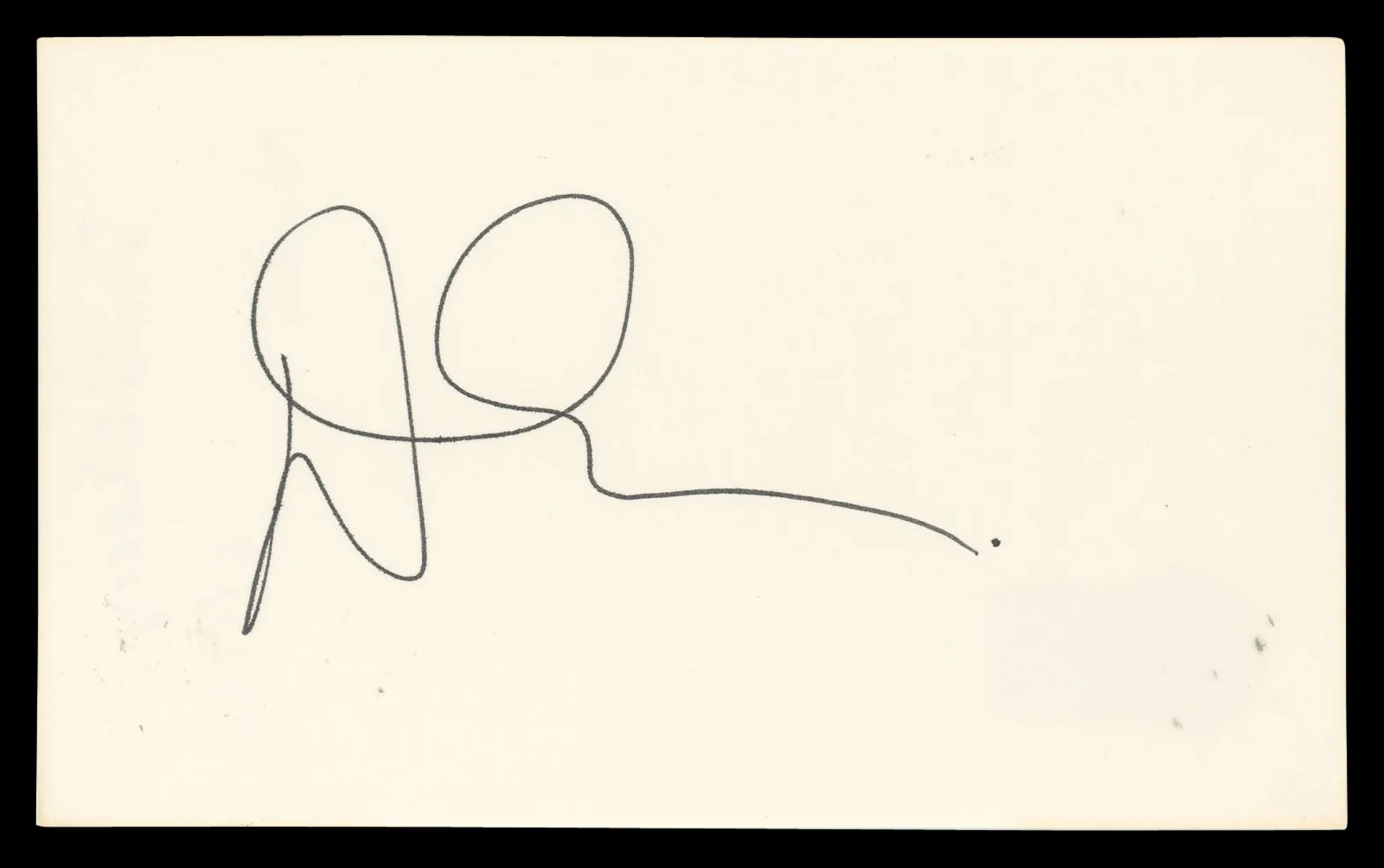 Denis Leary Rescue Me Authentic Signed 3x5 Index Card Autographed BAS #BN06510