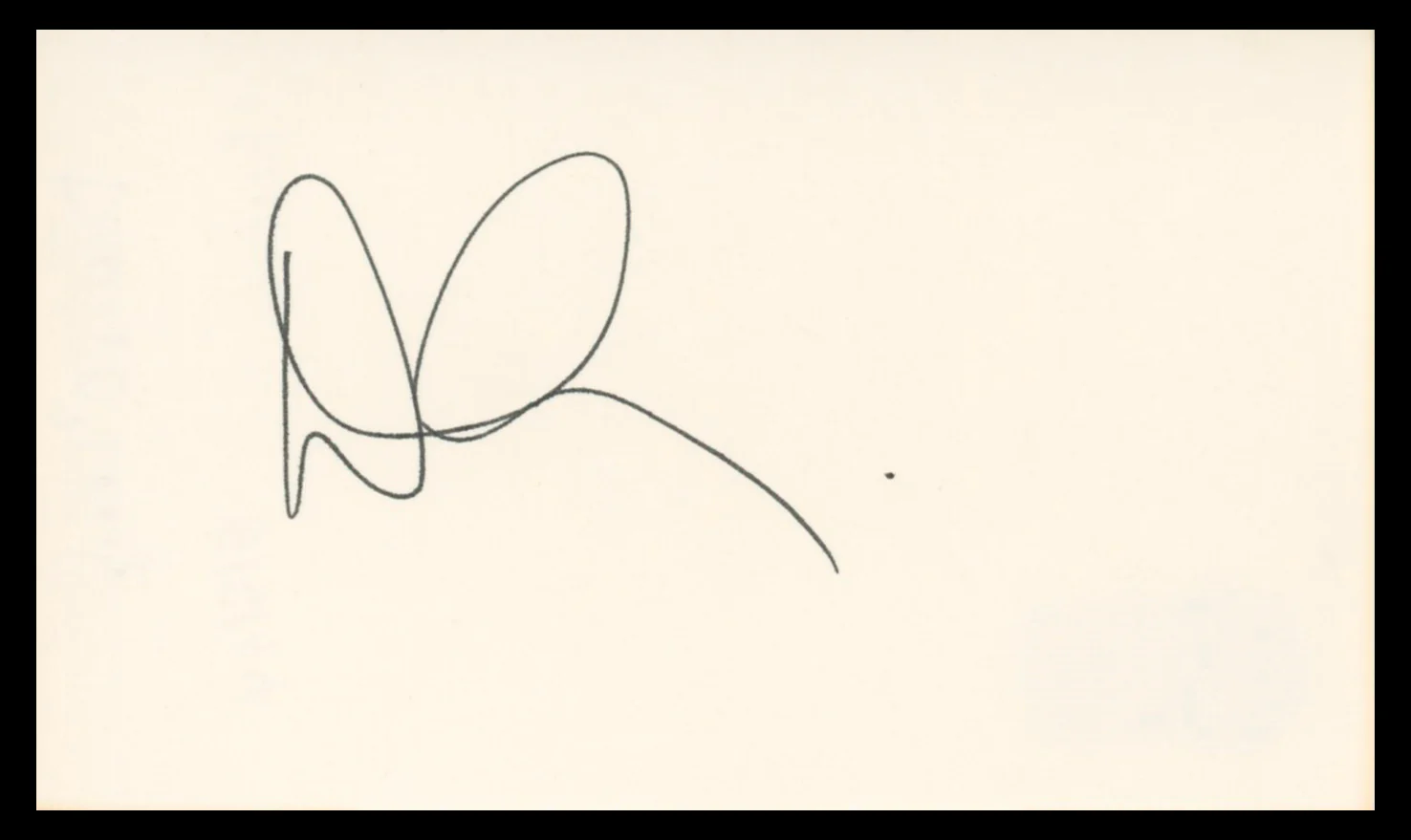 Denis Leary Rescue Me Authentic Signed 3x5 Index Card Autographed BAS #BV04116