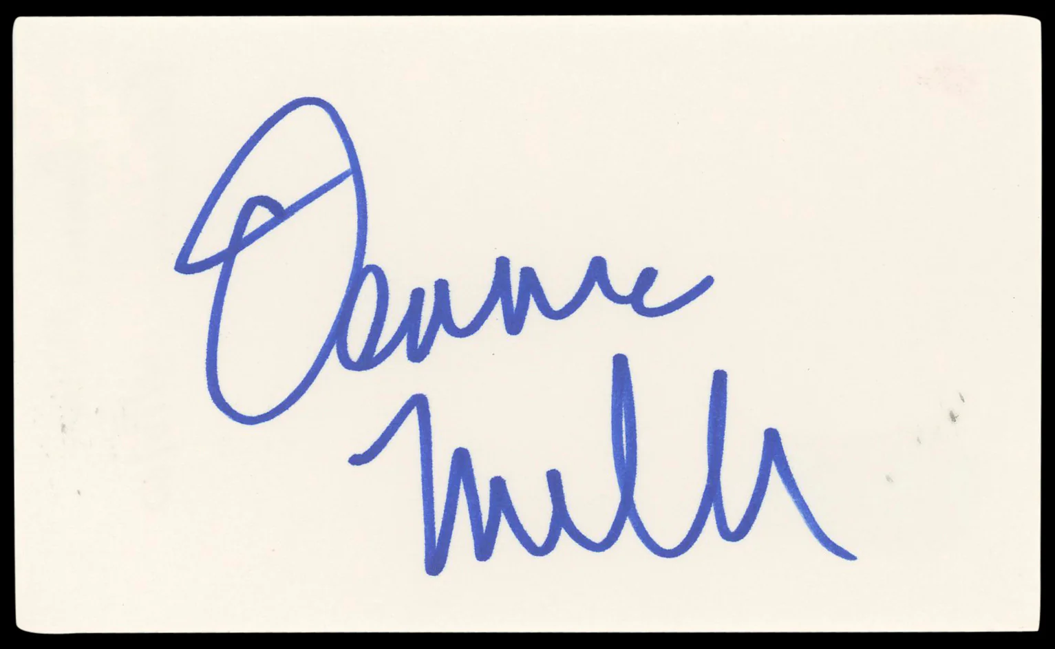 Dennis Miller Joe Dirt Authentic Signed 3x5 Index Card Autographed BAS #BN89122 - Image 2