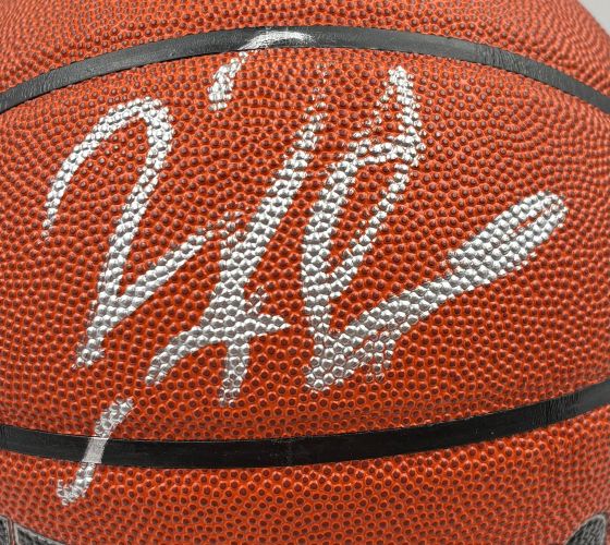 Dennis Rodman Chicago Bulls Signed NBA Wilson I/O Basketball BAS w/ Case - Image 2