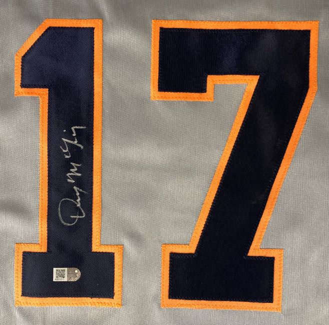 Denny McLain Detroit Signed Gray Baseball Jersey Sports Integrity - Image 2