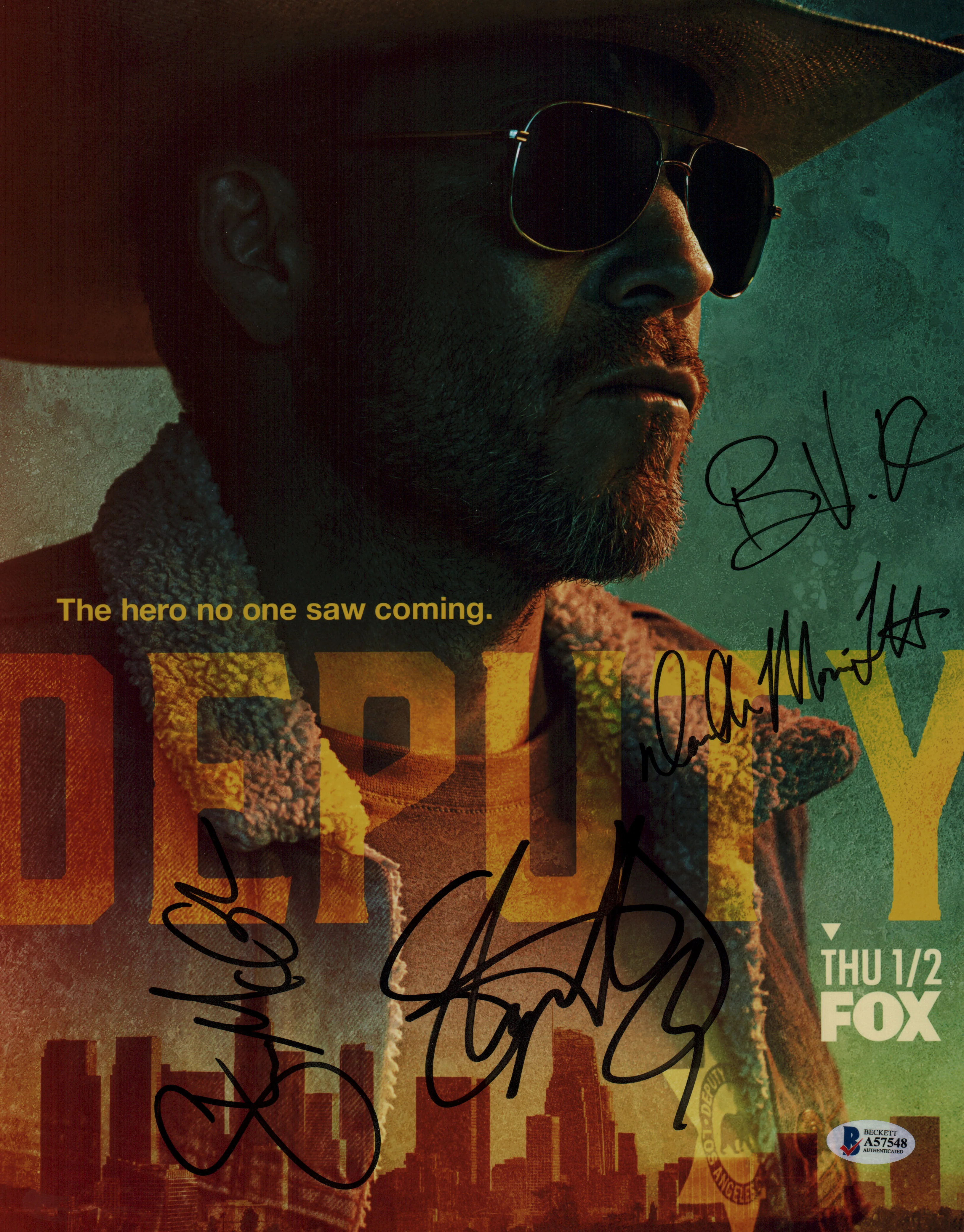 Deputy (4) Dorff, Van Holt, Truitt, & Mcghee Signed 11x14 Photo BAS #A57548 - Image 2