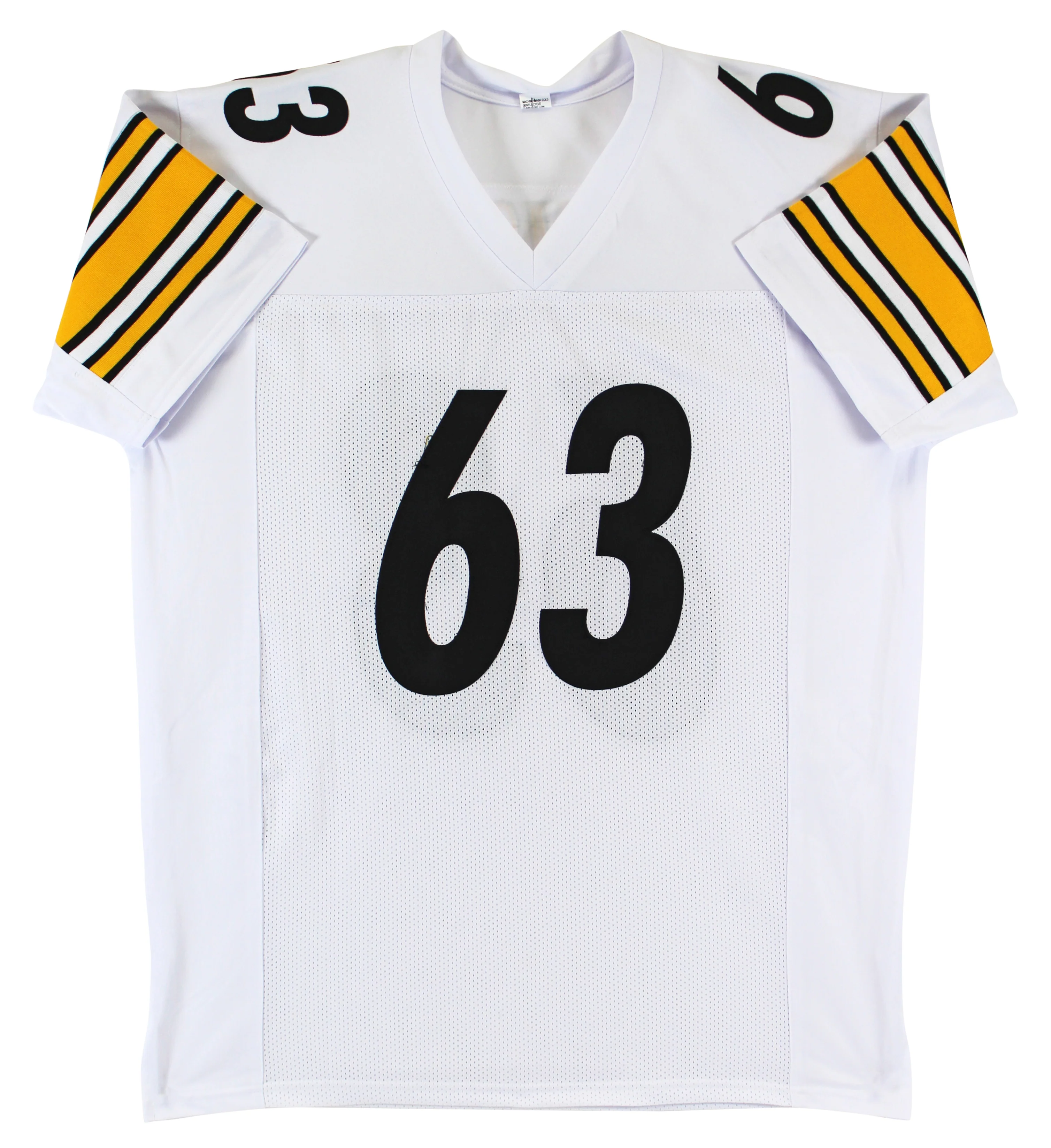Dermontti Dawson "HOF 12" Authentic Signed White Pro Style Jersey BAS Witnessed - Image 4