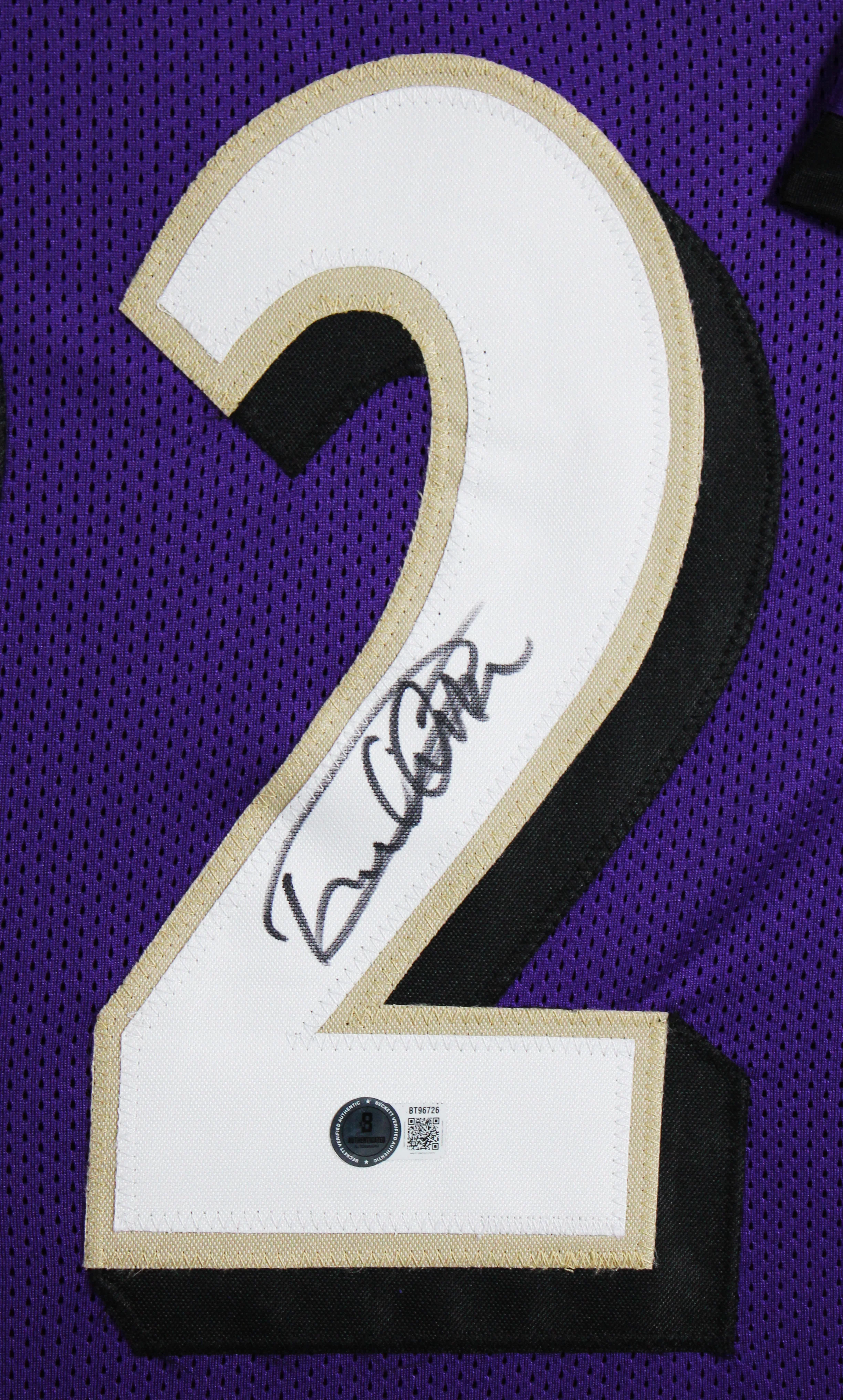 Derrick Henry Authentic Signed Purple Pro Style Framed Jersey Autographed BAS - Image 3