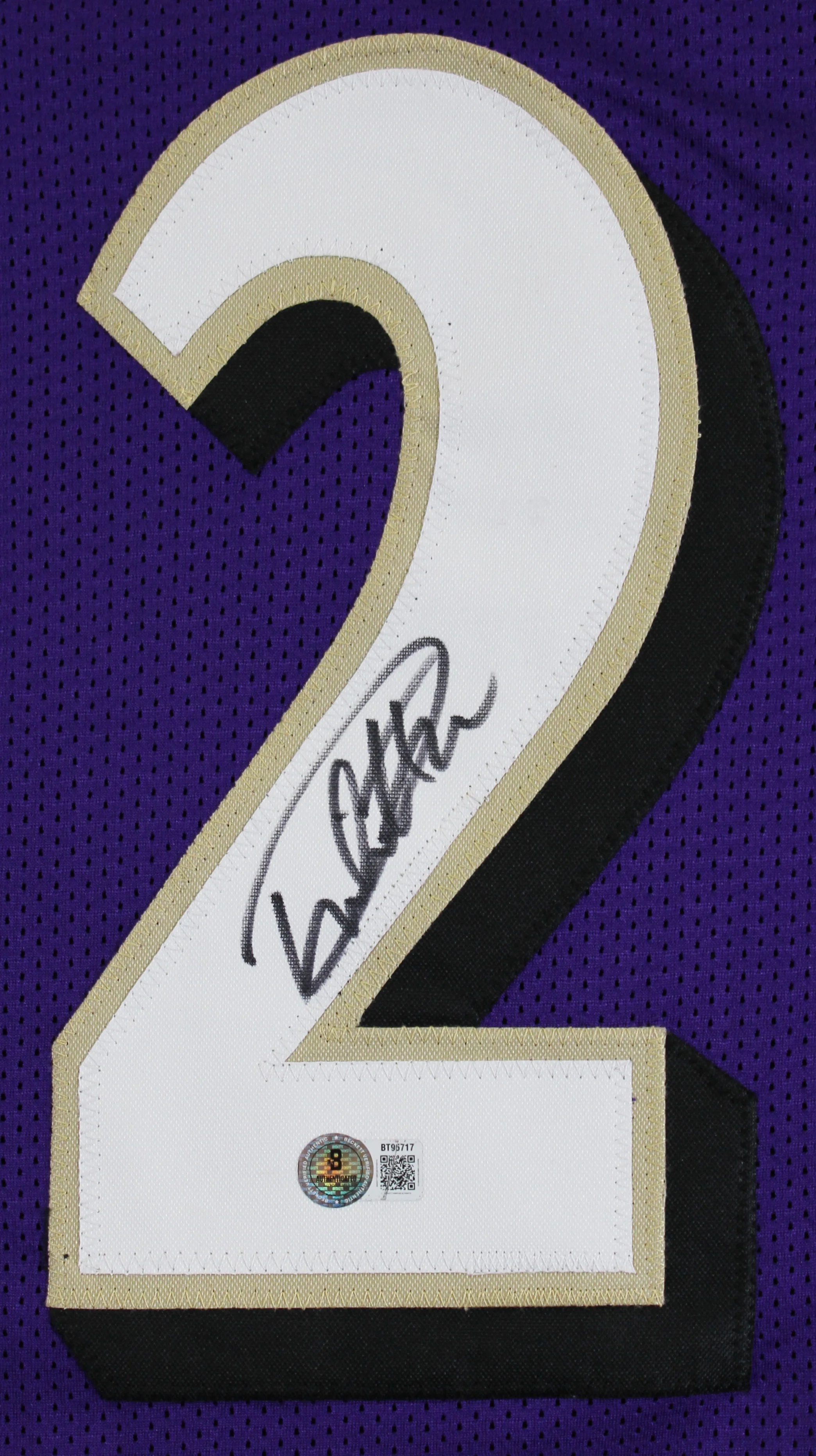 Derrick Henry Authentic Signed Purple Pro Style Jersey Autographed BAS - Image 3