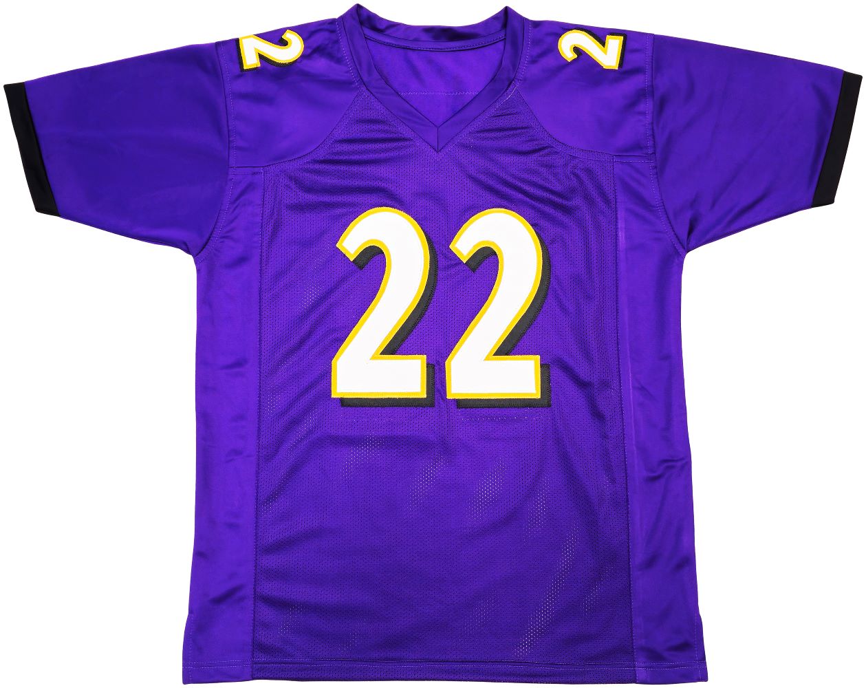 Derrick Henry Baltimore Signed Purple Football Jersey BAS ITP - Image 3
