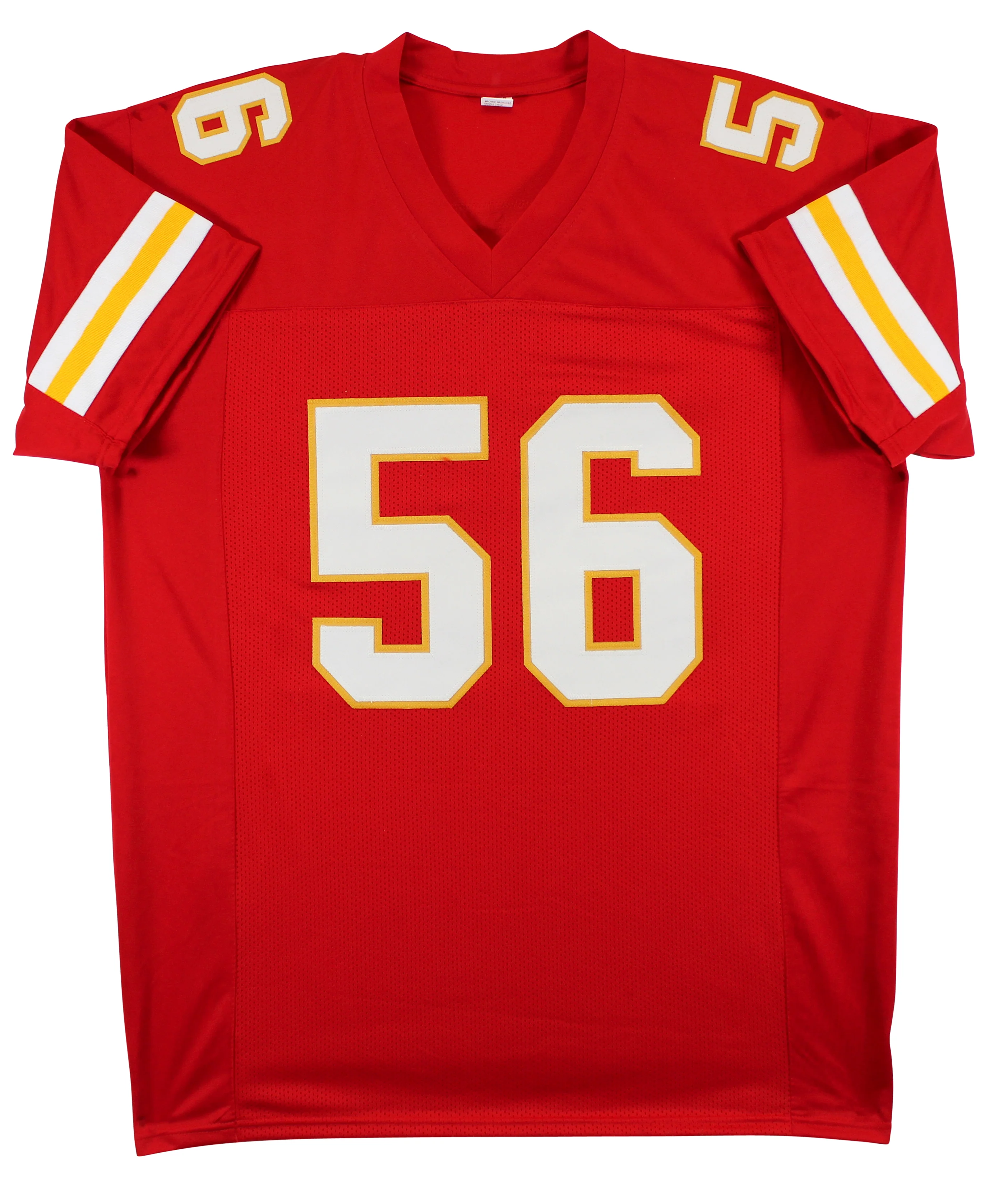 Derrick Johnson Authentic Signed Red Pro Style Jersey Autographed BAS Witnessed - Image 4