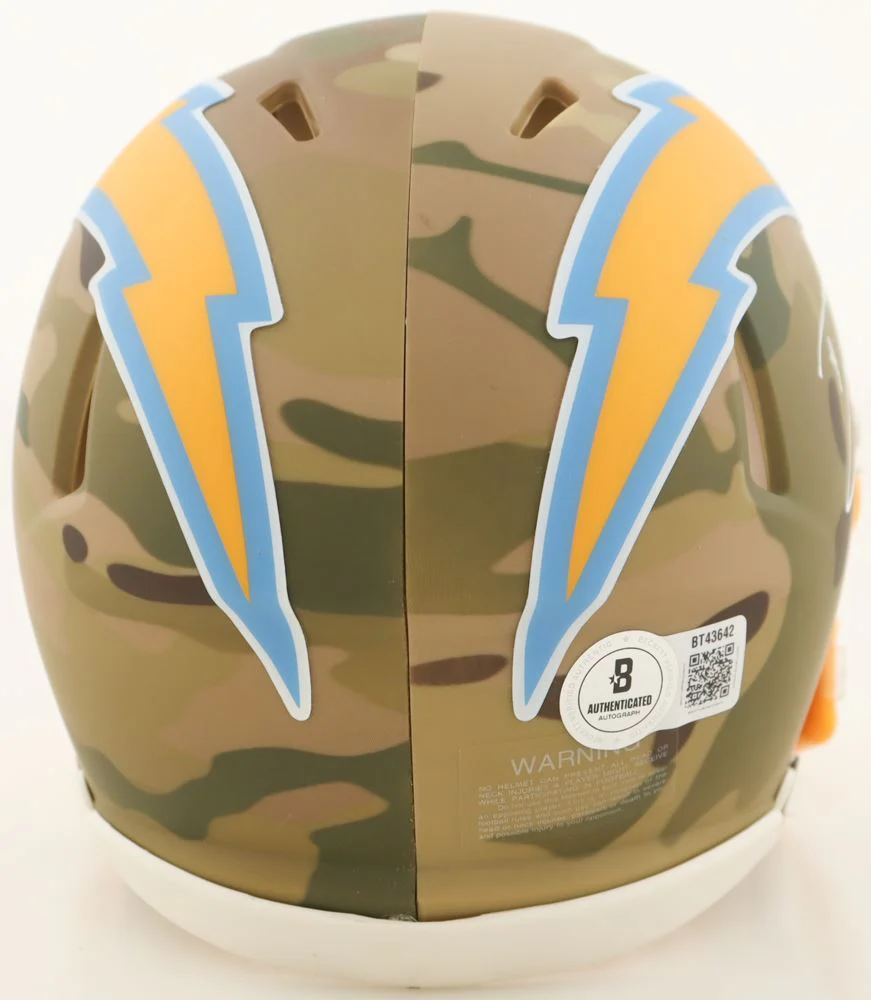Derwin James Jr. Autographed Los Angeles Chargers Mini Helmet - BAS - Image 2