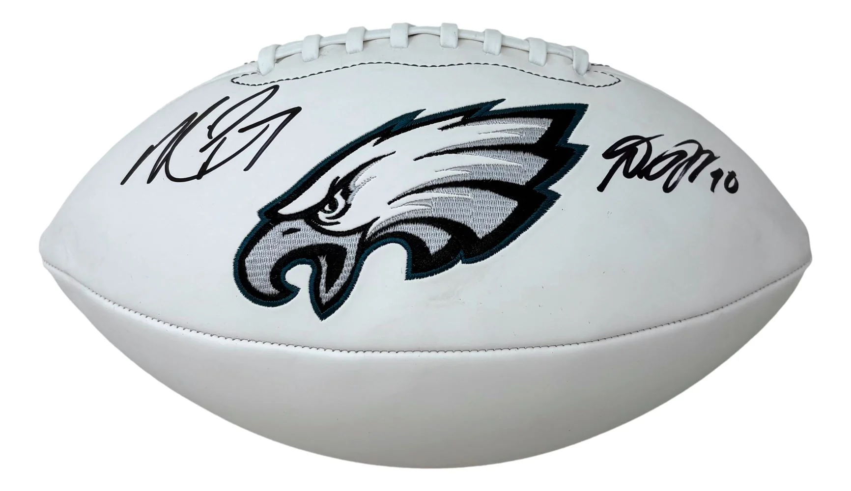 DeSean Jackson Michael Vick Signed Philadelphia Eagles Logo Football JSA QR