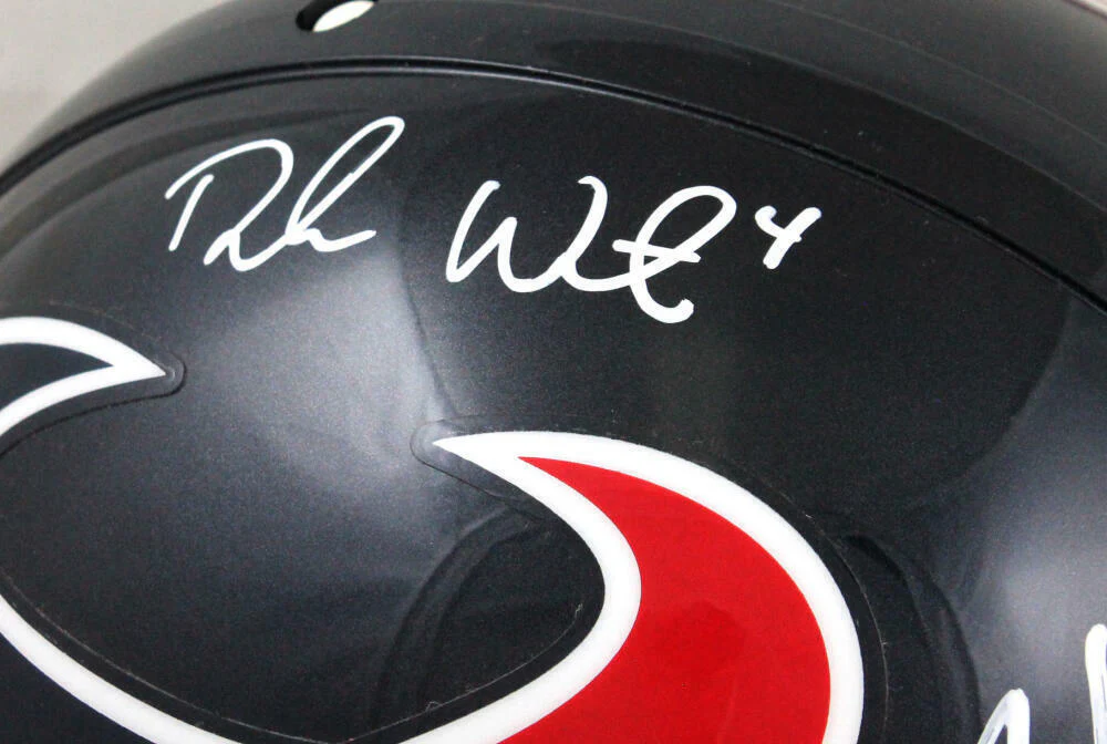 Watson & Hopkins Autographed Texans F/S Proline Helmet - JSA W Auth *White - Image 3