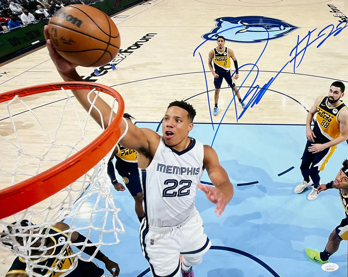Desmond Bane Signed 16x20 Memphis Grizzlies Dunk Photo JSA ITP