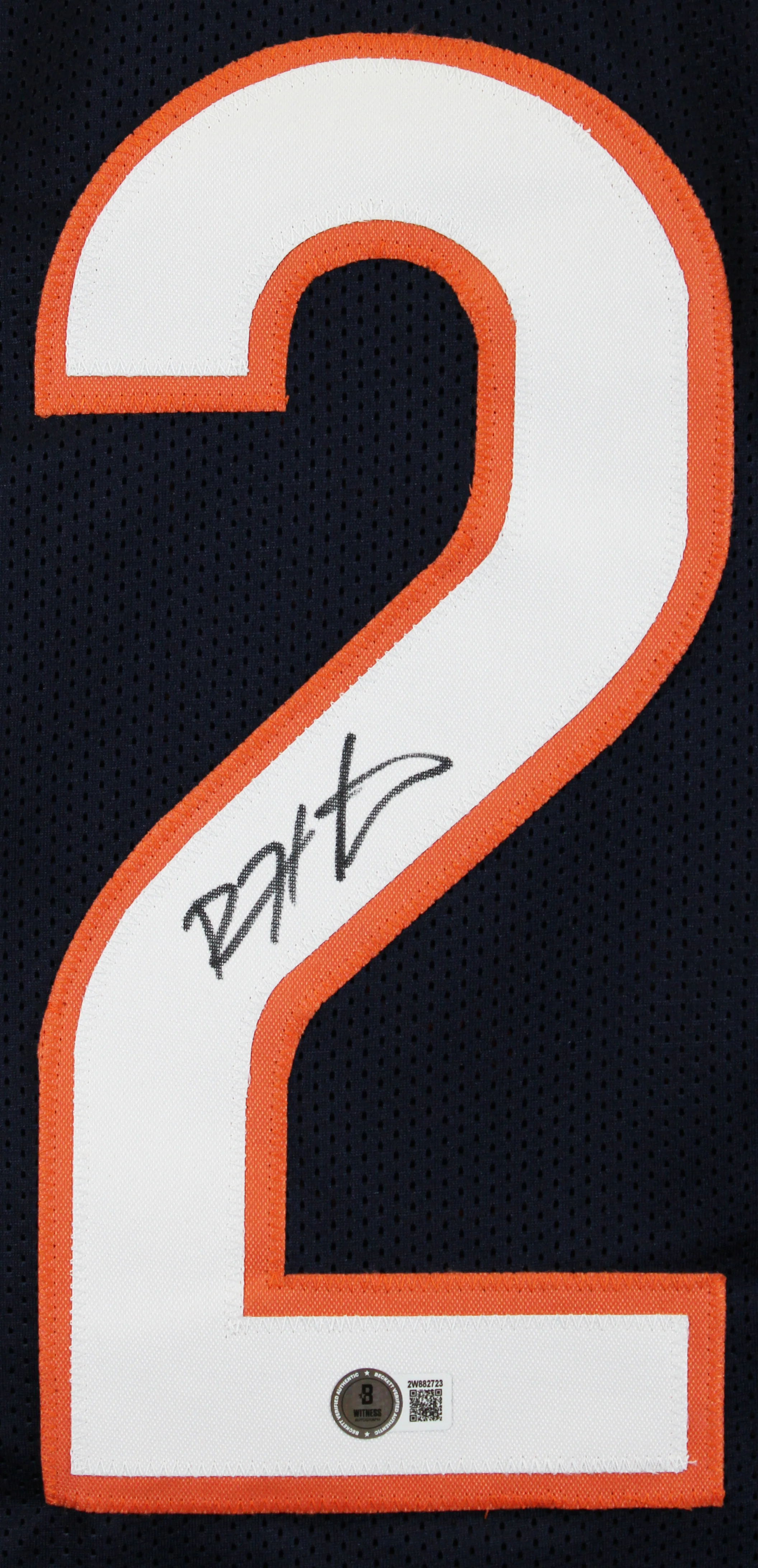 Devin Hester Authentic Signed Navy Pro Style Jersey Autographed BAS - Image 3