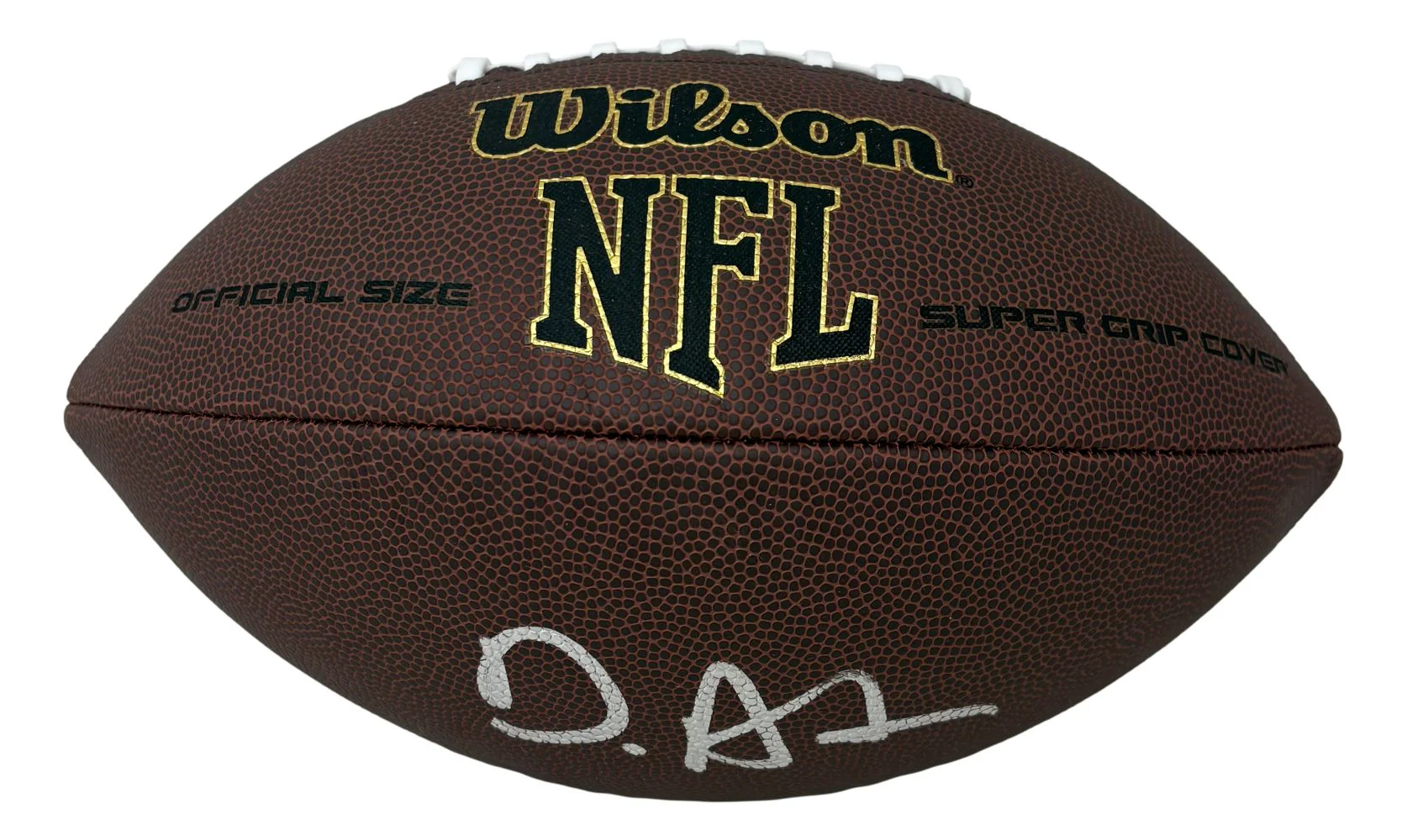 De'Von Achane Miami Dolphins Signed Wilson Super Grip Football BAS - Image 2