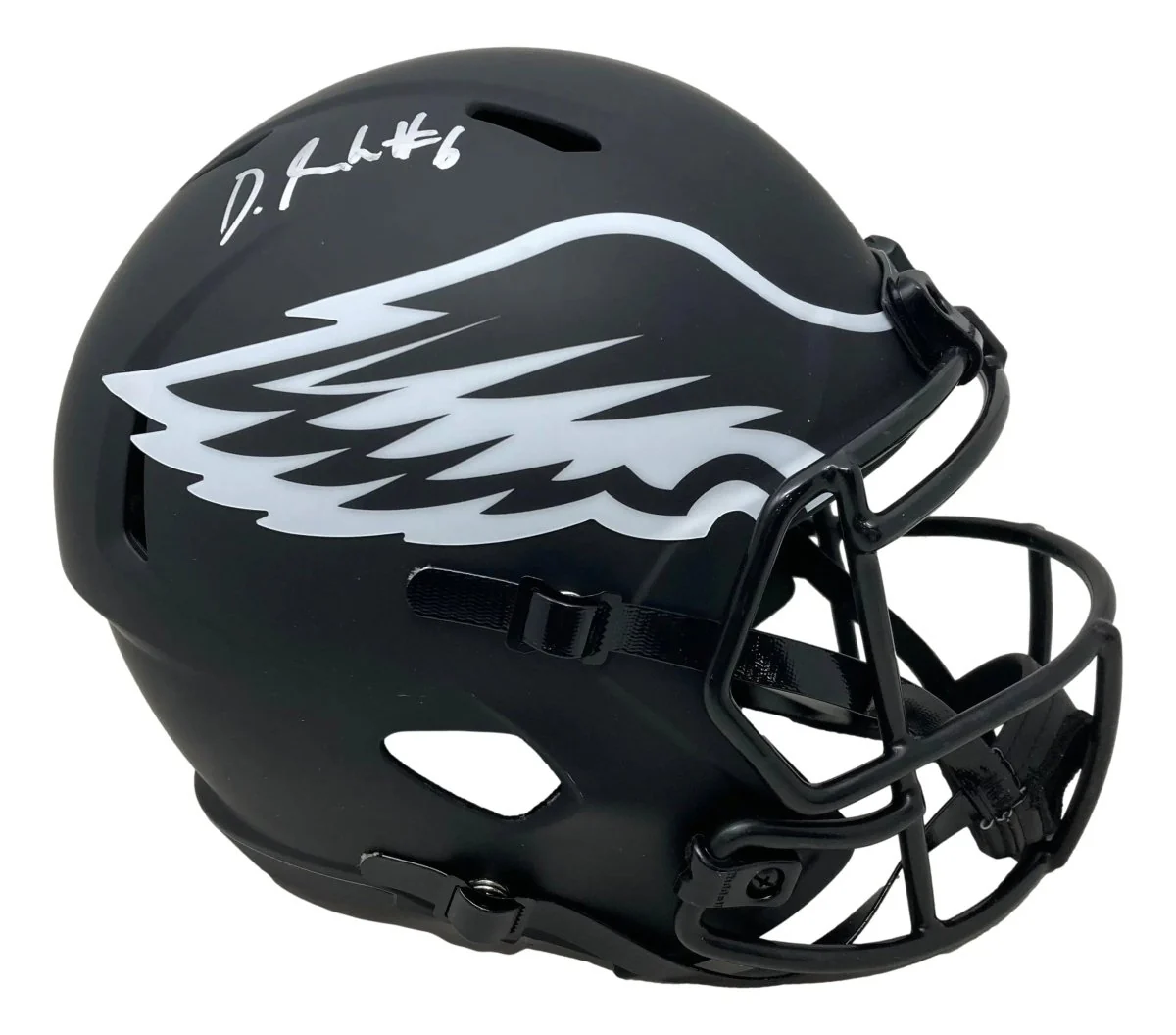 Devonta Smith Signed Eagles Full Size Eclipse Speed Replica Helmet Fanatics