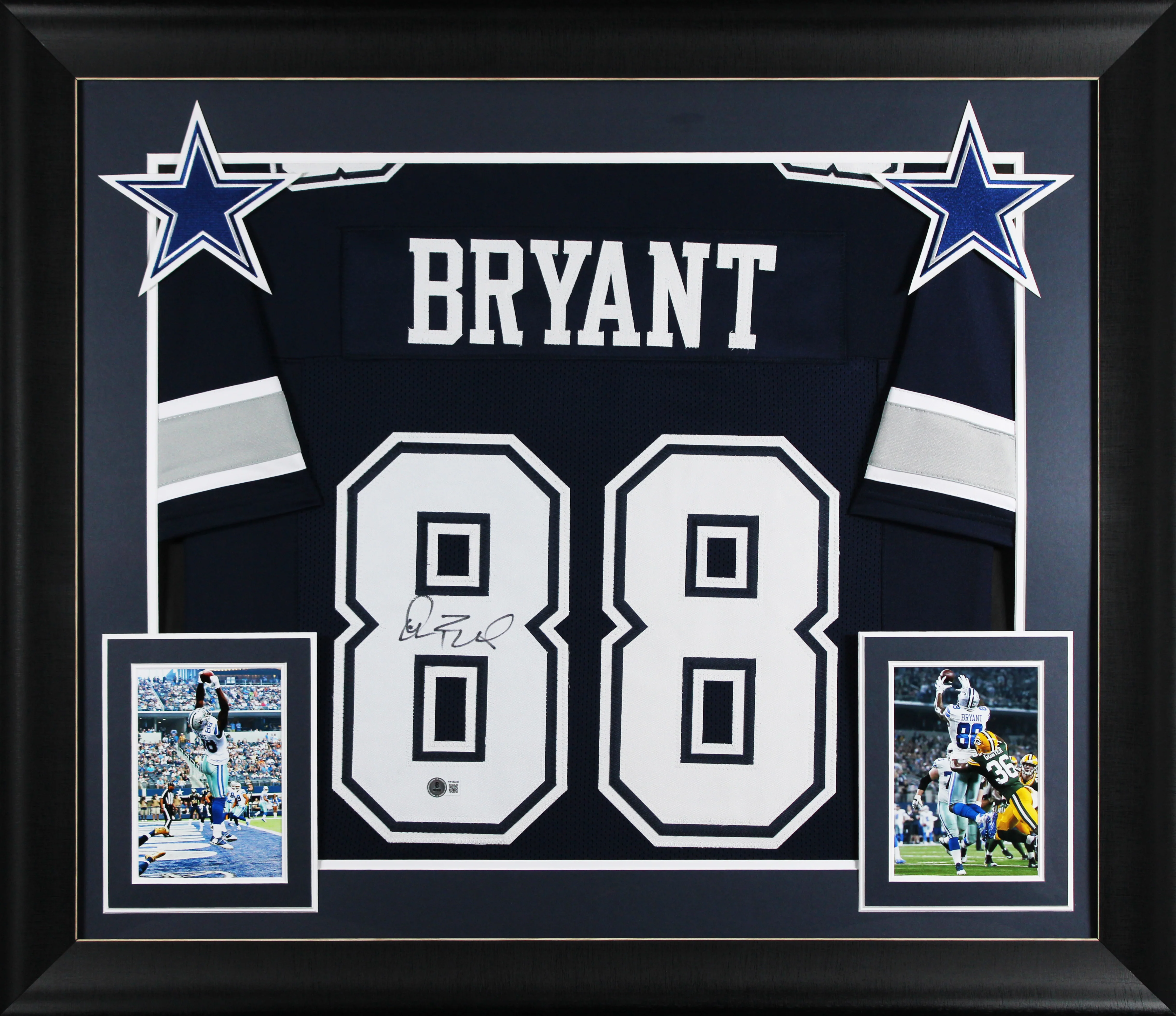 Dez Bryant Authentic Signed Navy Pro Style Framed Jersey BAS Witnessed - Image 2