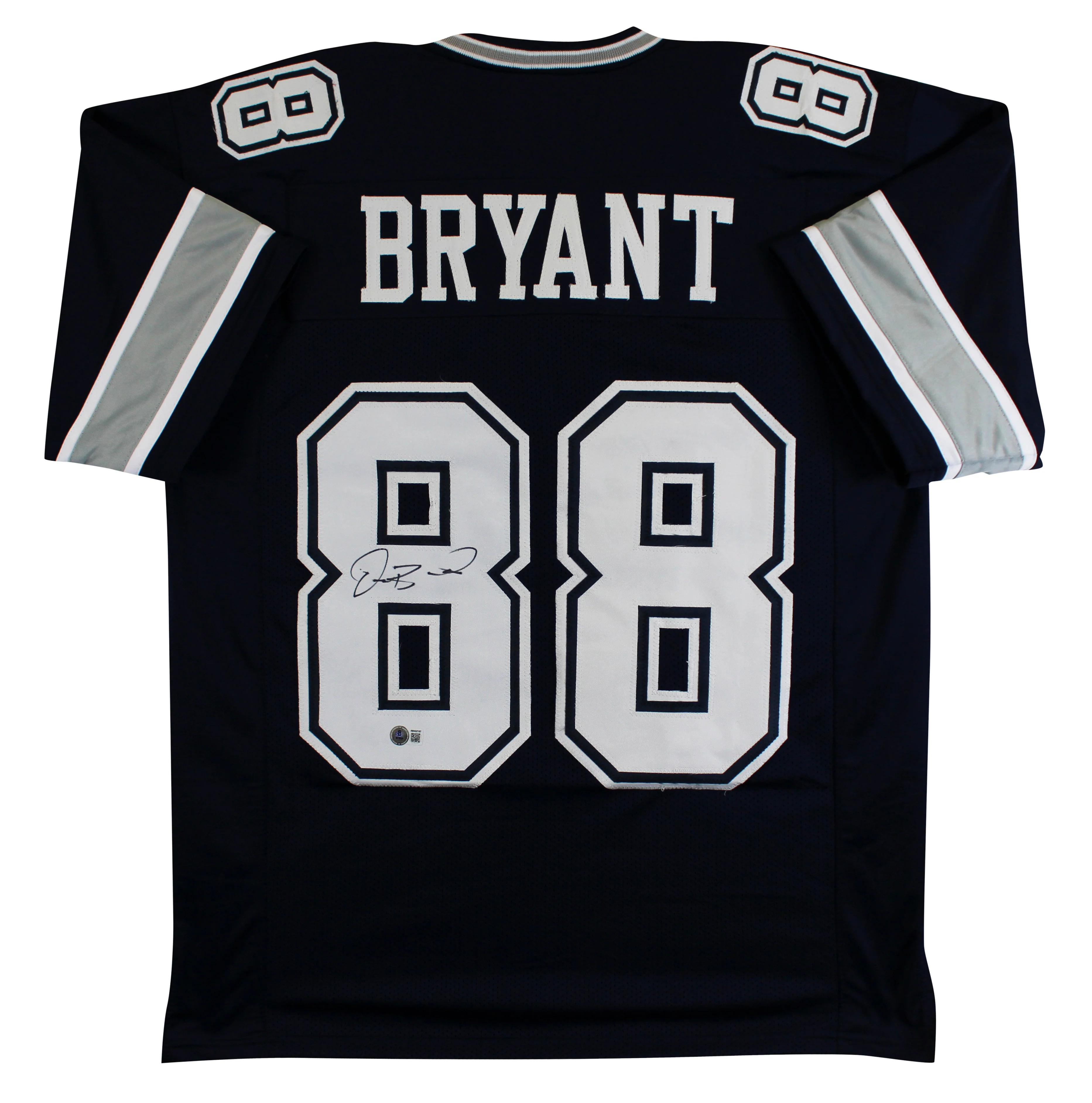 Dez Bryant Authentic Signed Navy Pro Style Jersey Autographed BAS Witnessed