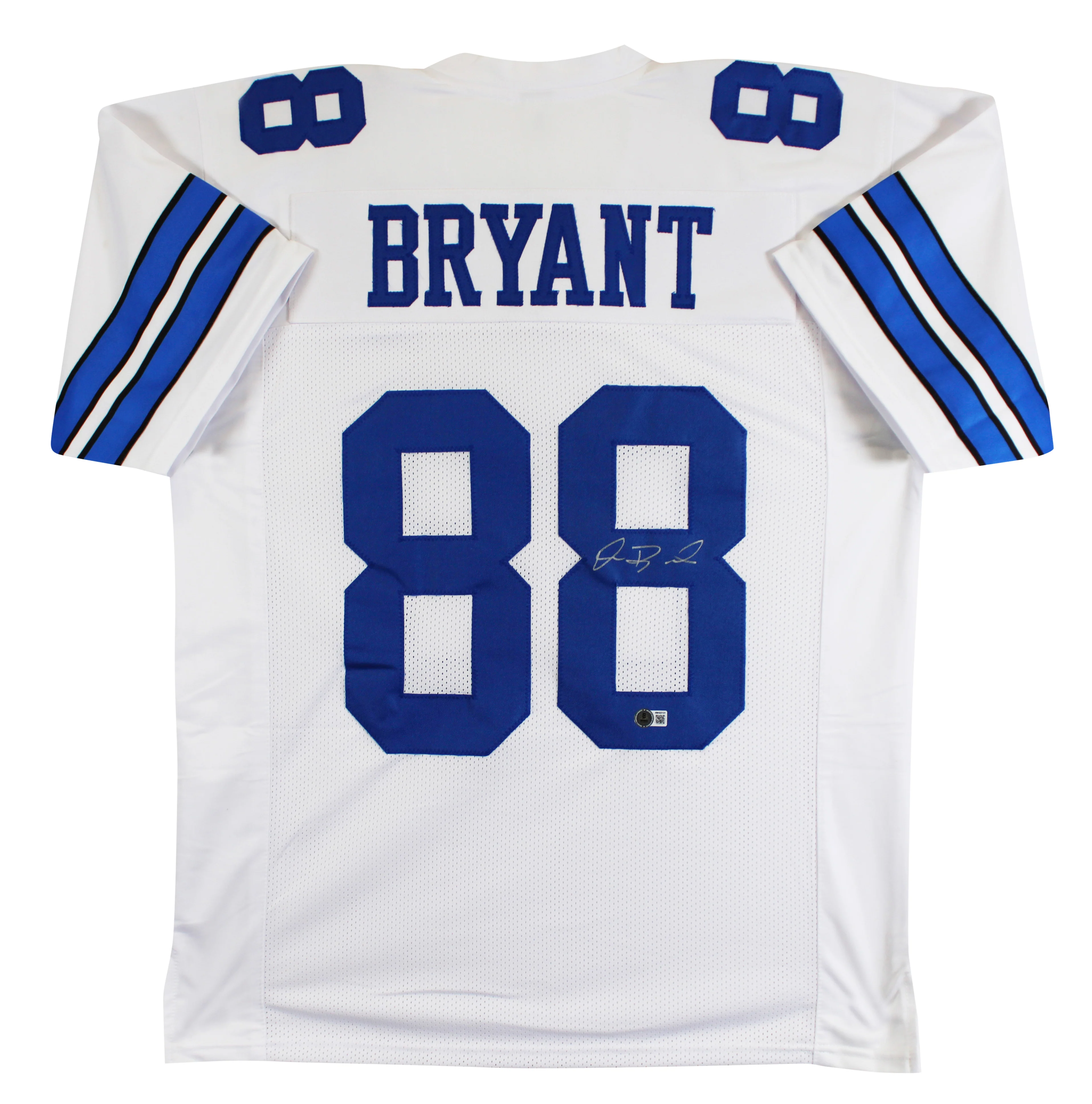 Dez Bryant Authentic Signed White Pro Style Jersey Autographed BAS Witnessed