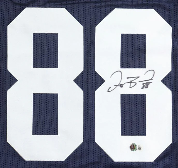Dez Bryant Dallas Signed Alternate Navy Blue Football Jersey BAS ITP - Image 2